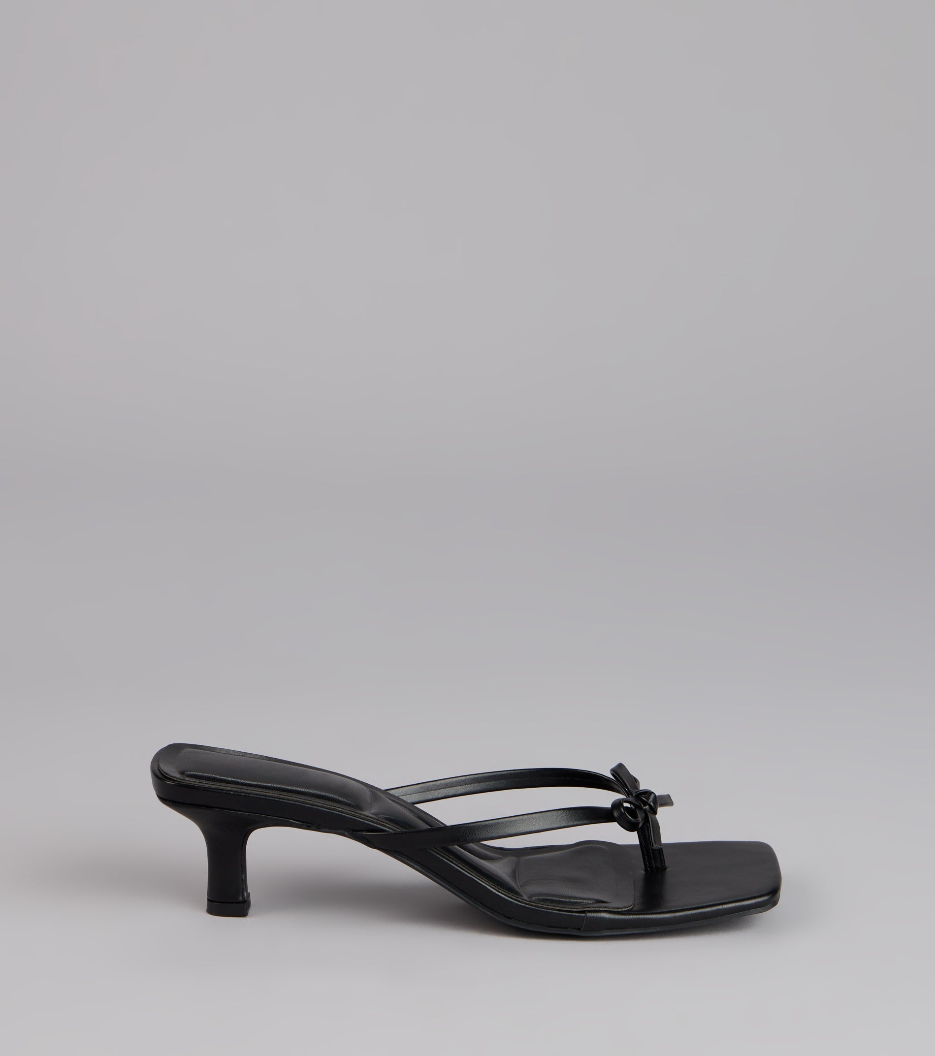 Play Nice Bow Thong Heels - Image 2