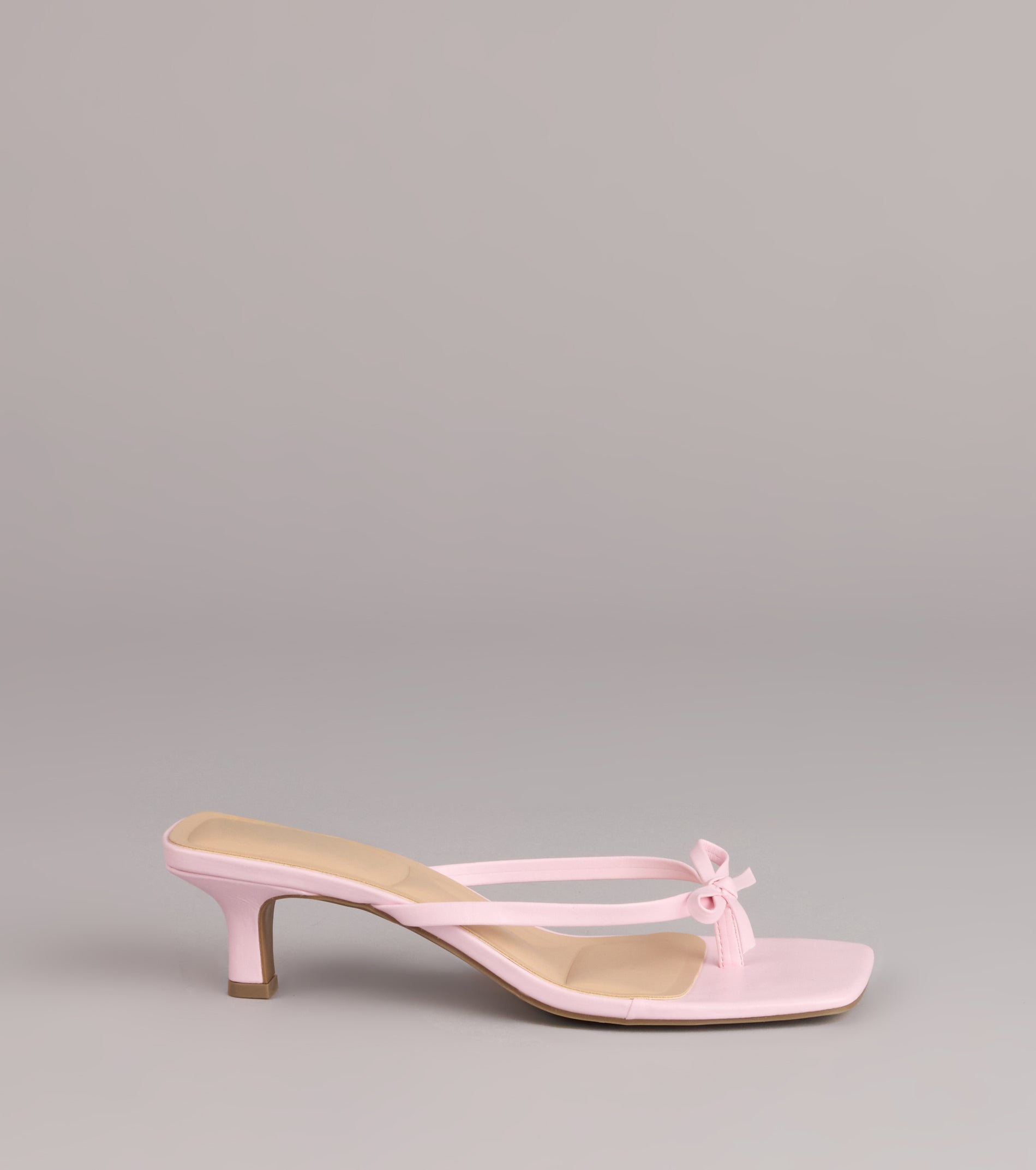 Play Nice Bow Thong Heels - Image 10