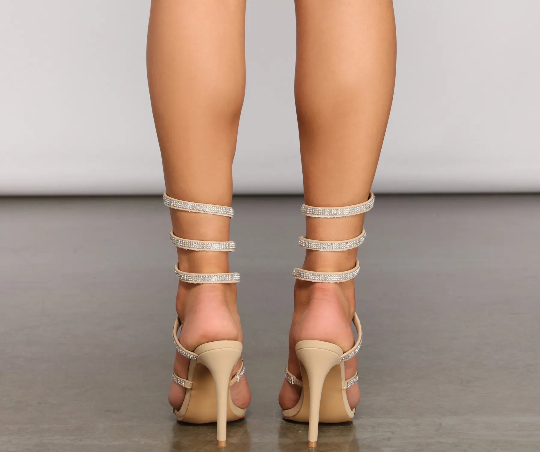 Spin Me Around Spiral Rhinestone Stiletto Heels - Image 20