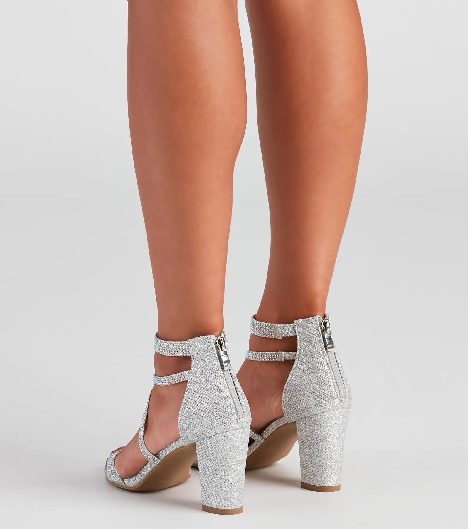 Bright Future Glitter Block Heels - Image 4
