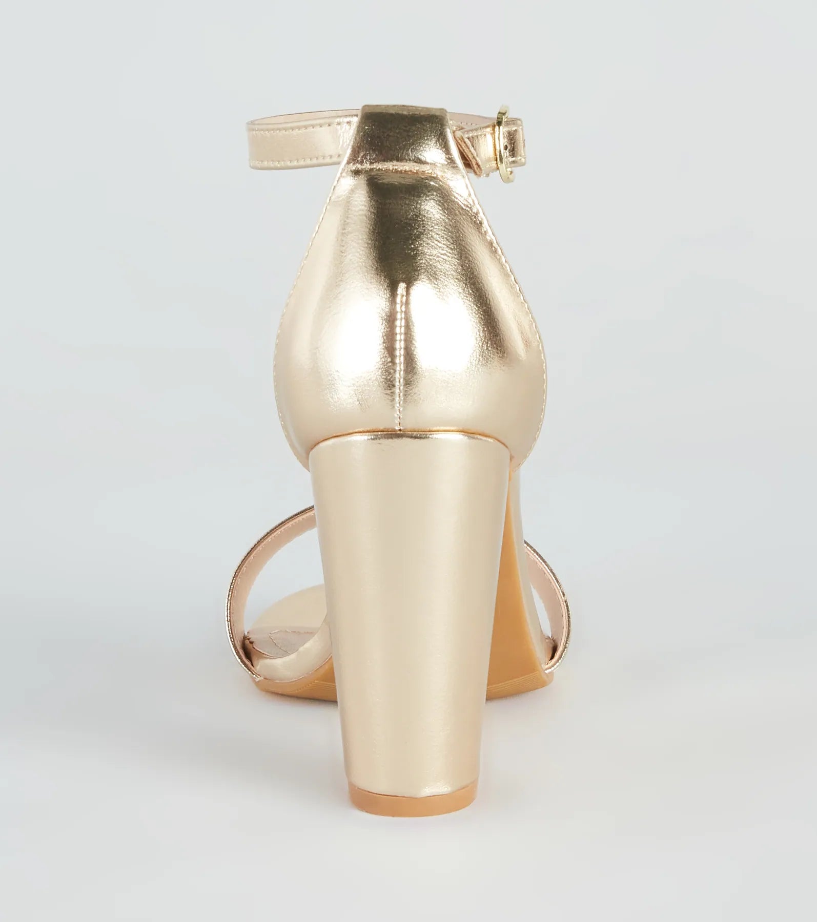 Party Savvy Metallic Block Heels - Image 4