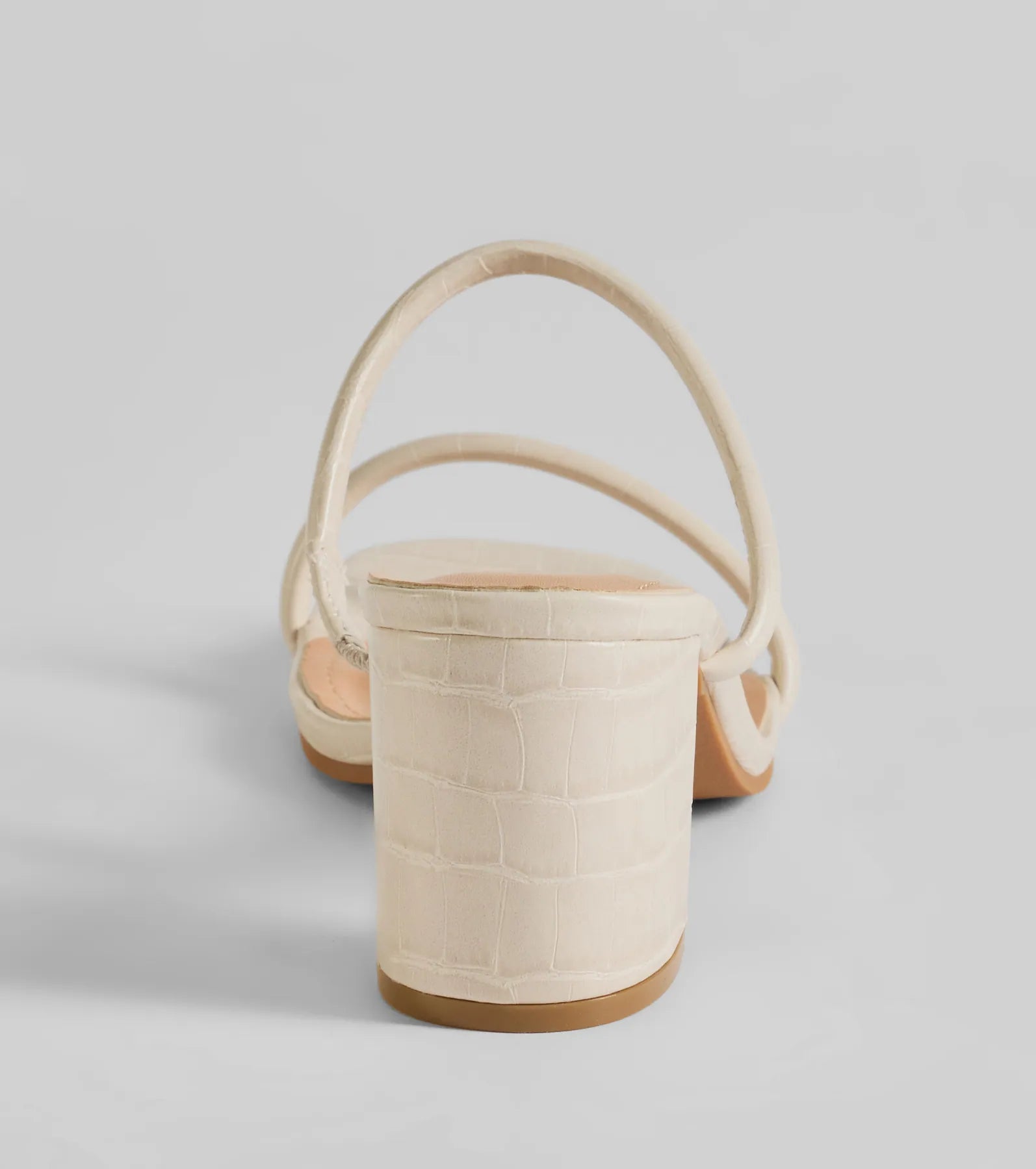City Strolls Strappy Faux Leather Block Heels - Image 8