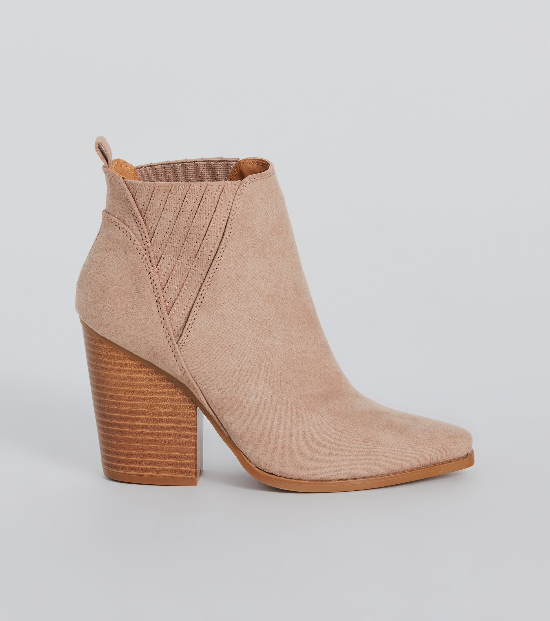 Cute Stand Off Western Block Heel Booties - Image 2