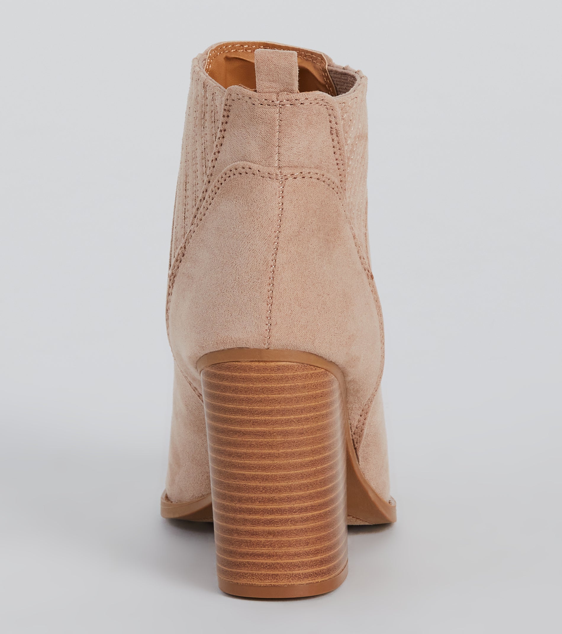 Cute Stand Off Western Block Heel Booties - Image 4