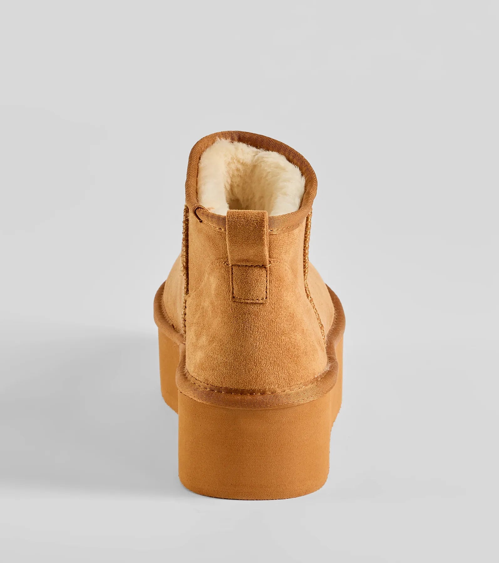Cozy Feels Faux Sherpa Lined Platform Booties - Image 4