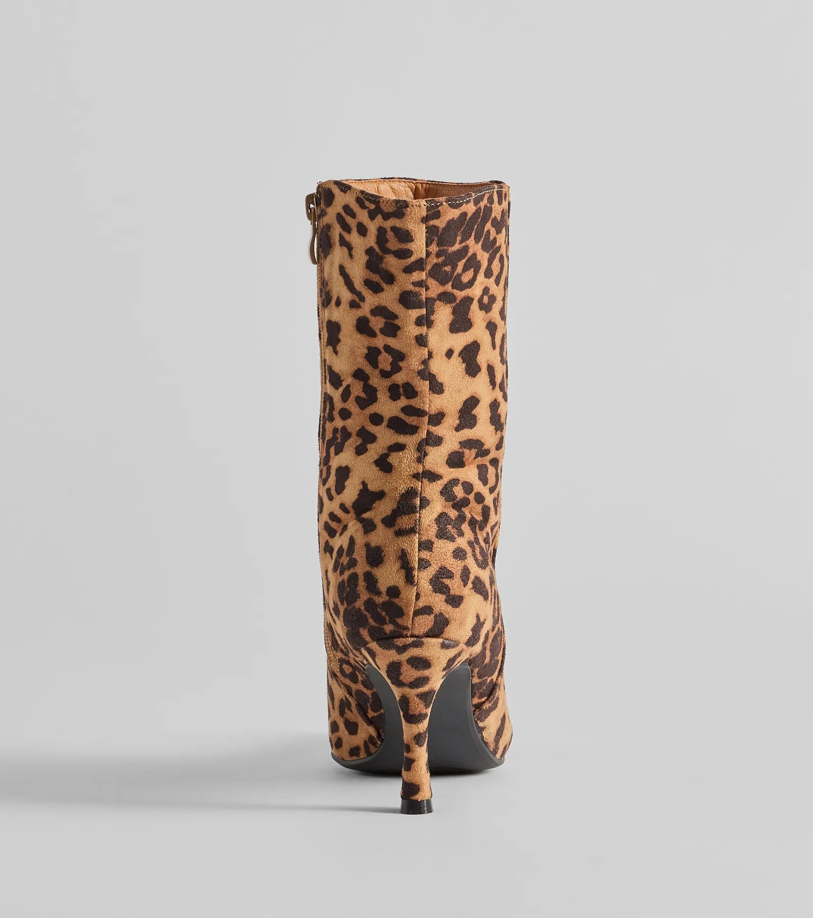 Fierce Strut Leopard Print Stiletto Booties - Image 4