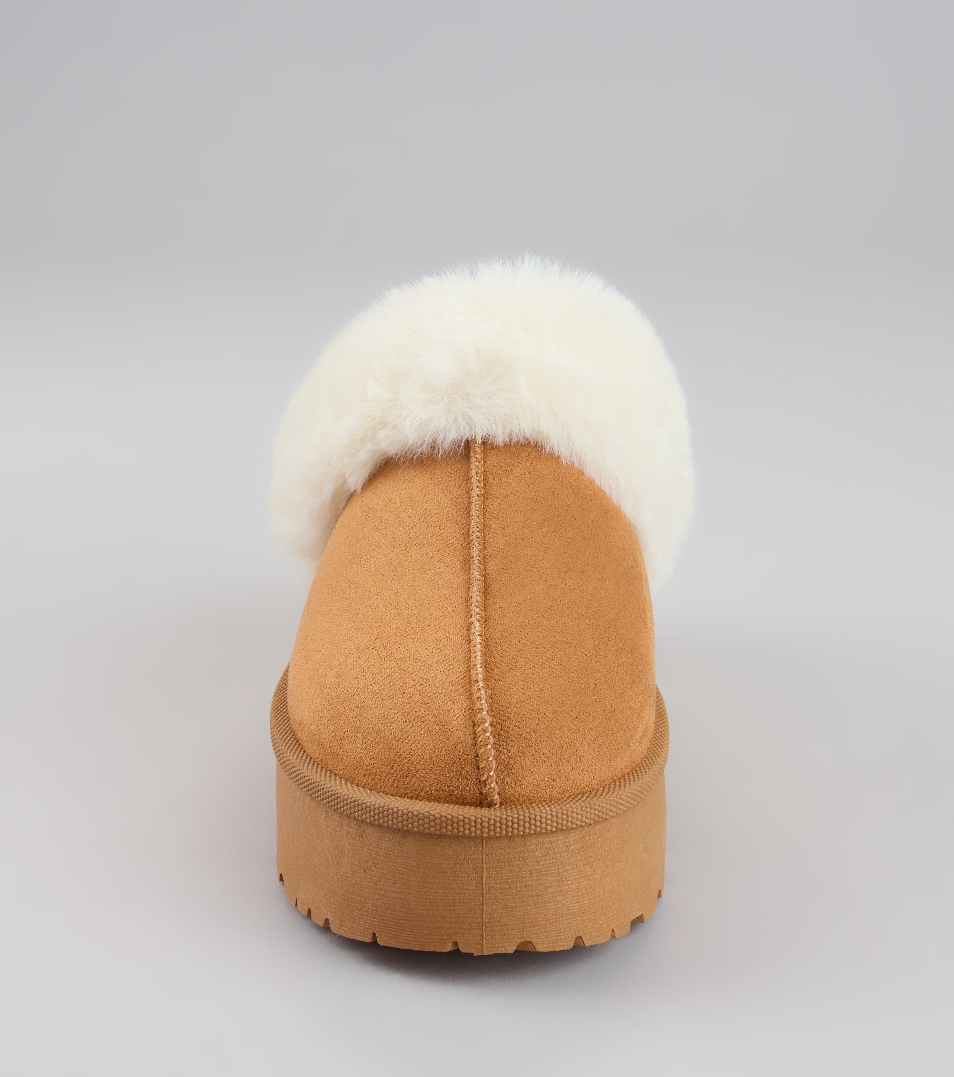 Cozy Girl Platform Faux Fur Slippers - Image 3