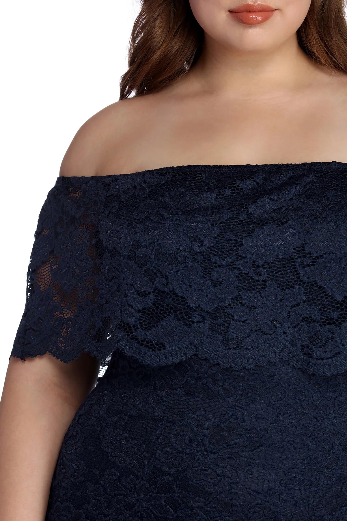 Plus Lace Appeal Midi Dress - Image 4