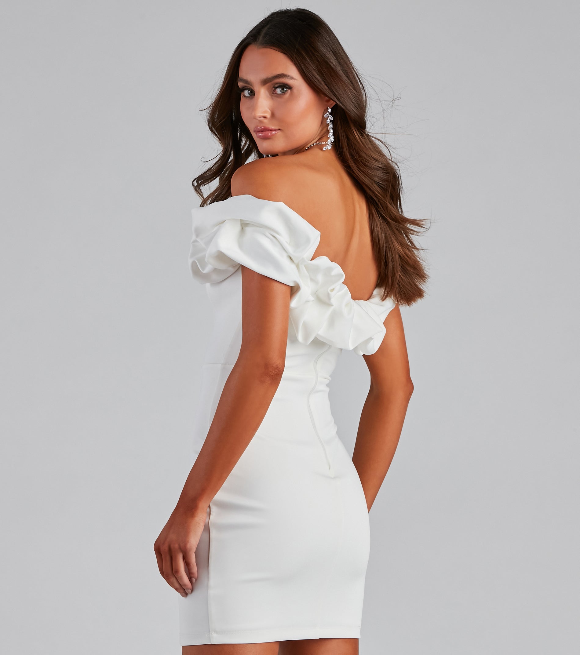 Kiari Formal Off the Shoulder Ruffled Dress - Image 2