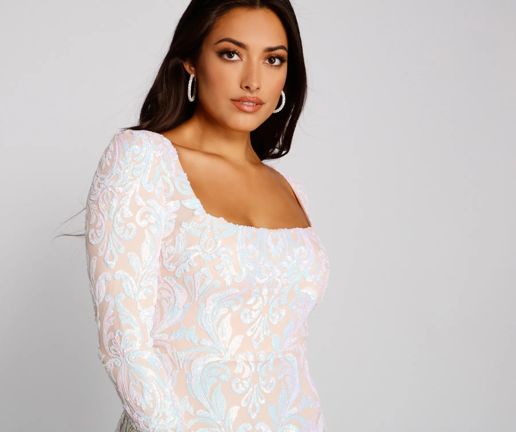 Alora Formal Sequin Scroll Bodycon - Image 11
