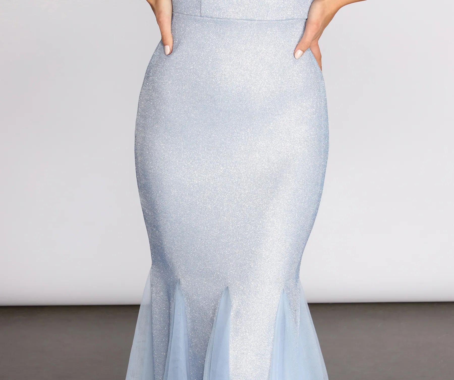 Ciara Glitter Tulle Mermaid Dress - Image 4