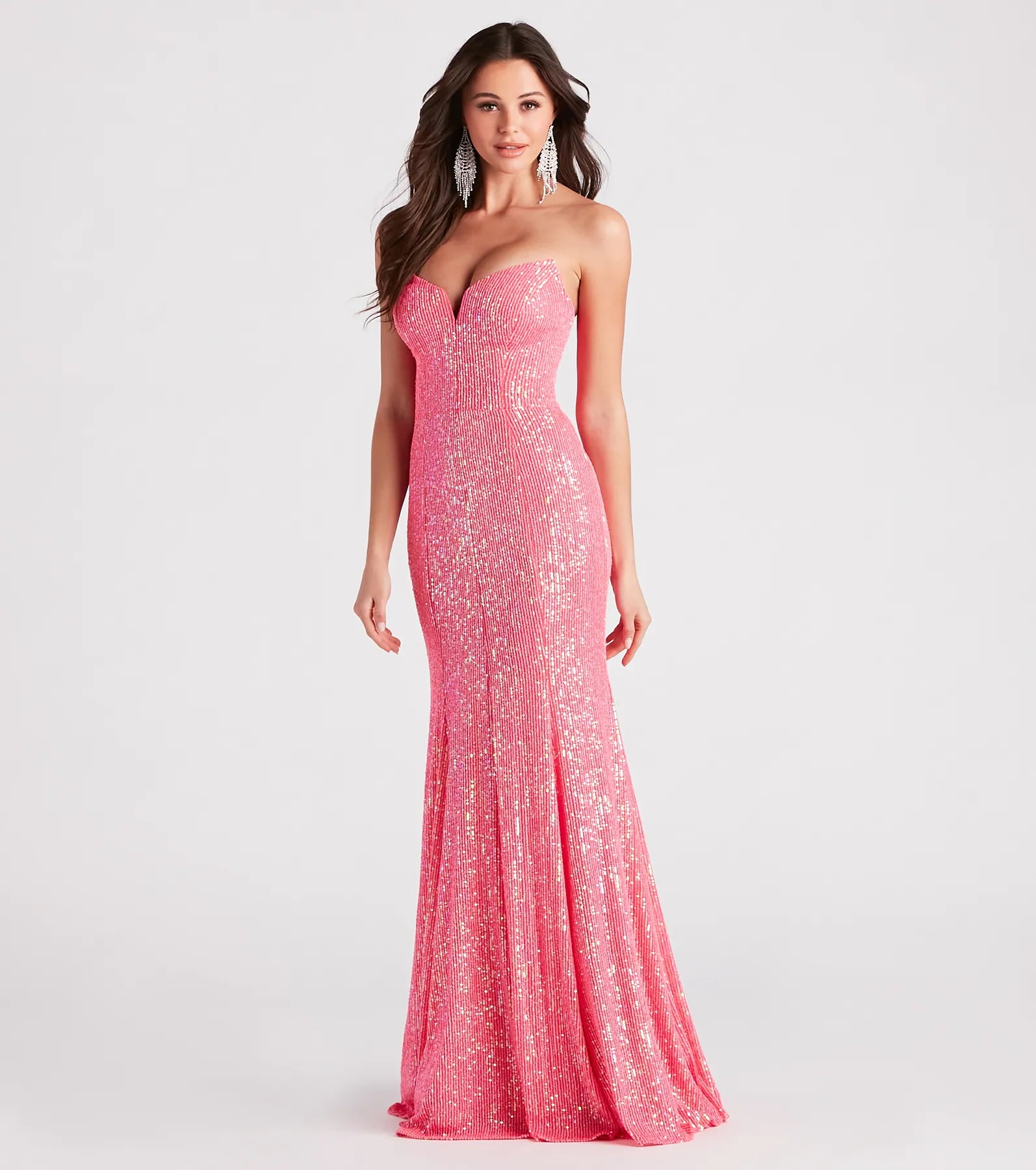 Frankie Formal Sequin Bustier Dress - Image 3