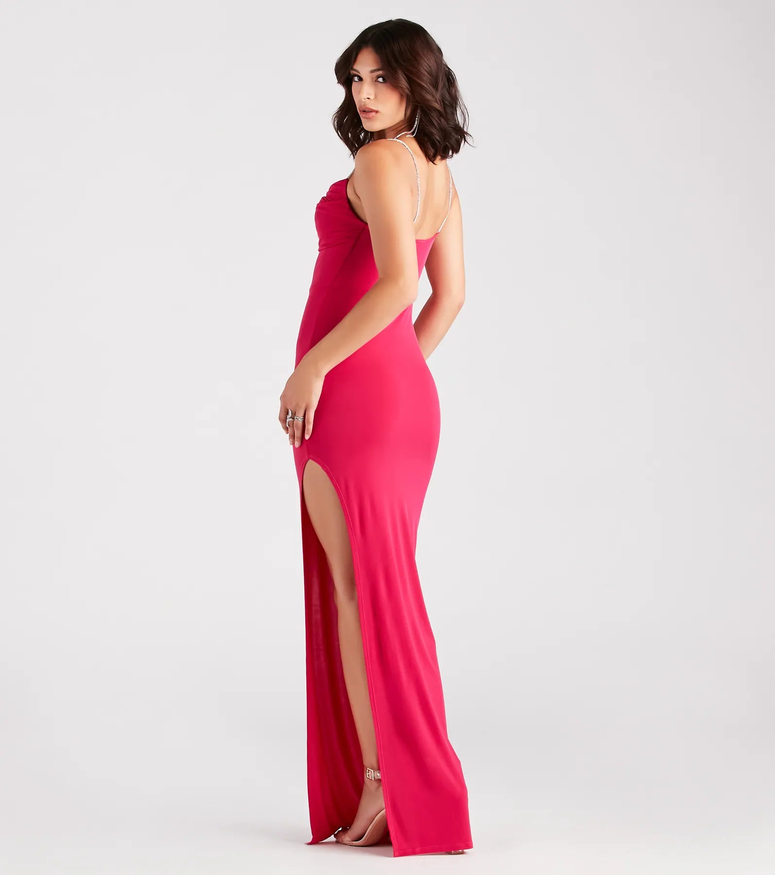 Alisha Rhinestone Strap Formal Dress - Image 10