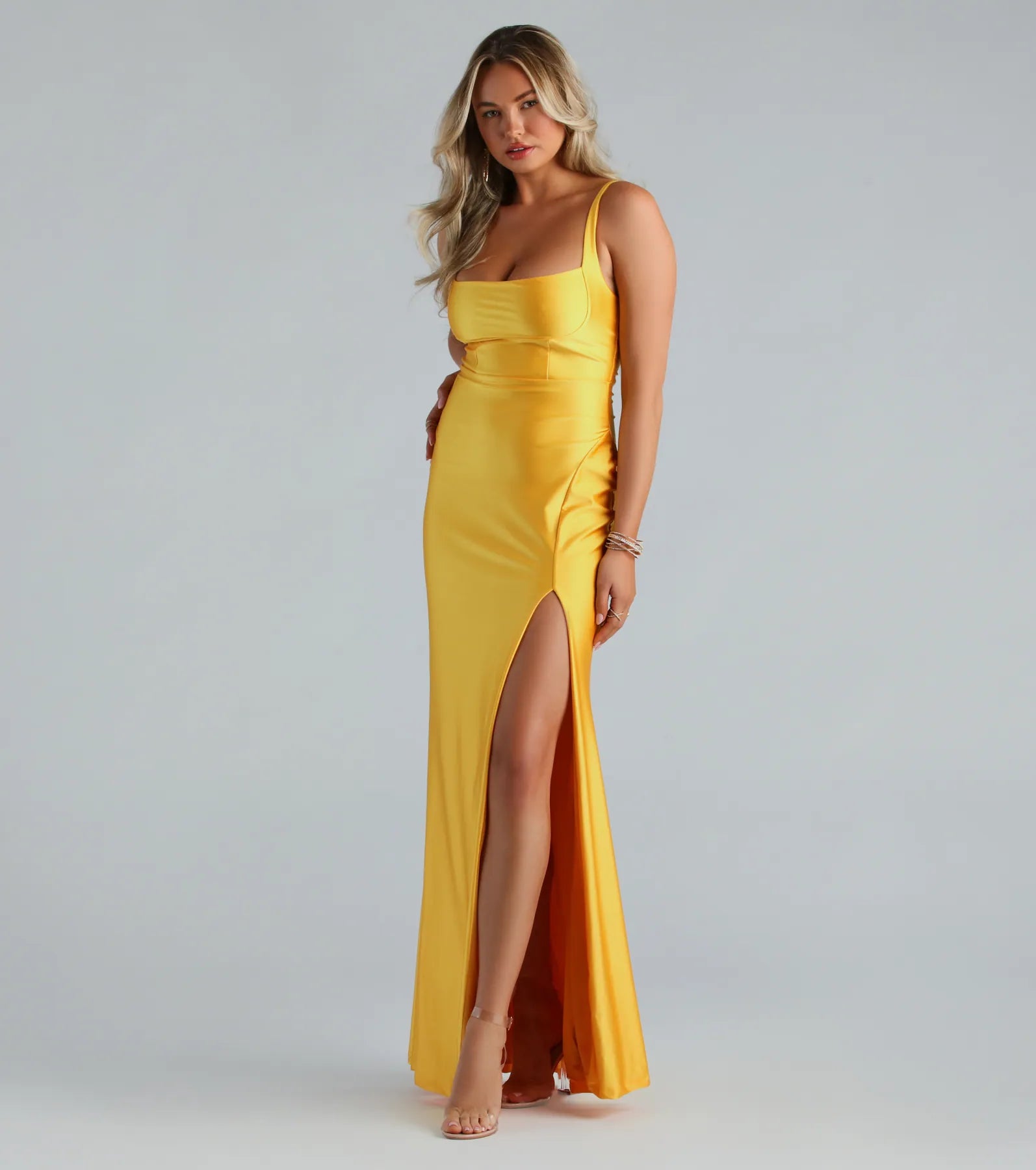 Haper Formal Lace-Up Mermaid Long Dress - Image 3