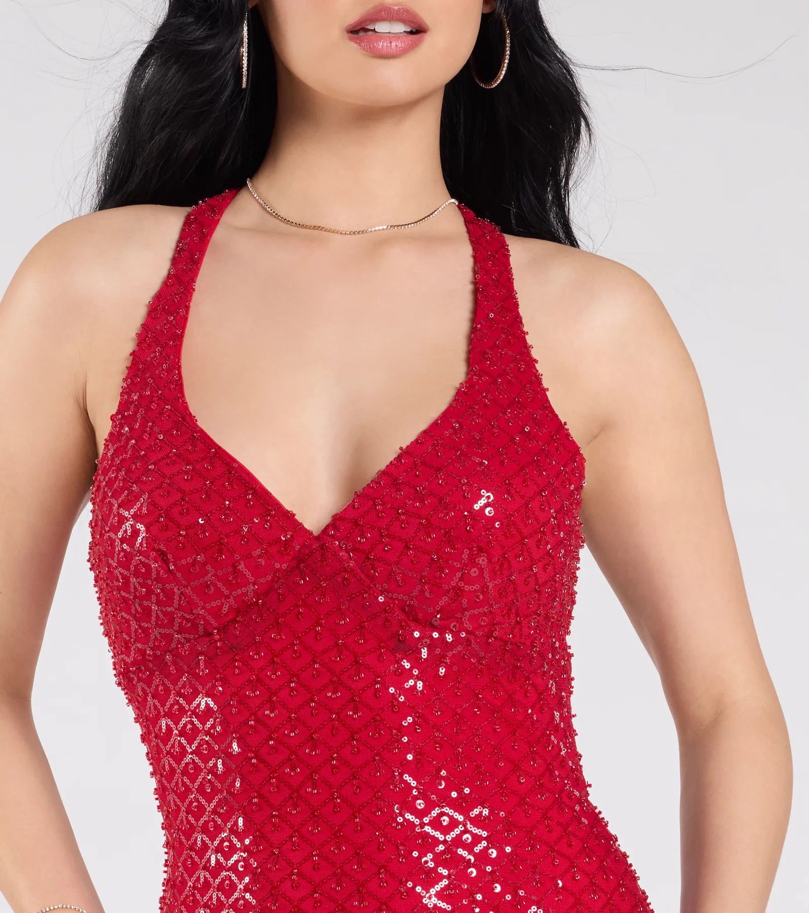 Vanessa Open Back Mermaid Sequin Formal Dress - Image 3