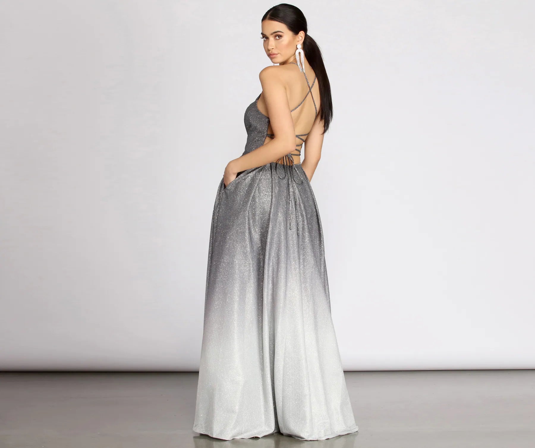 Gemma Shine Ombre Tulle Gown - Image 2