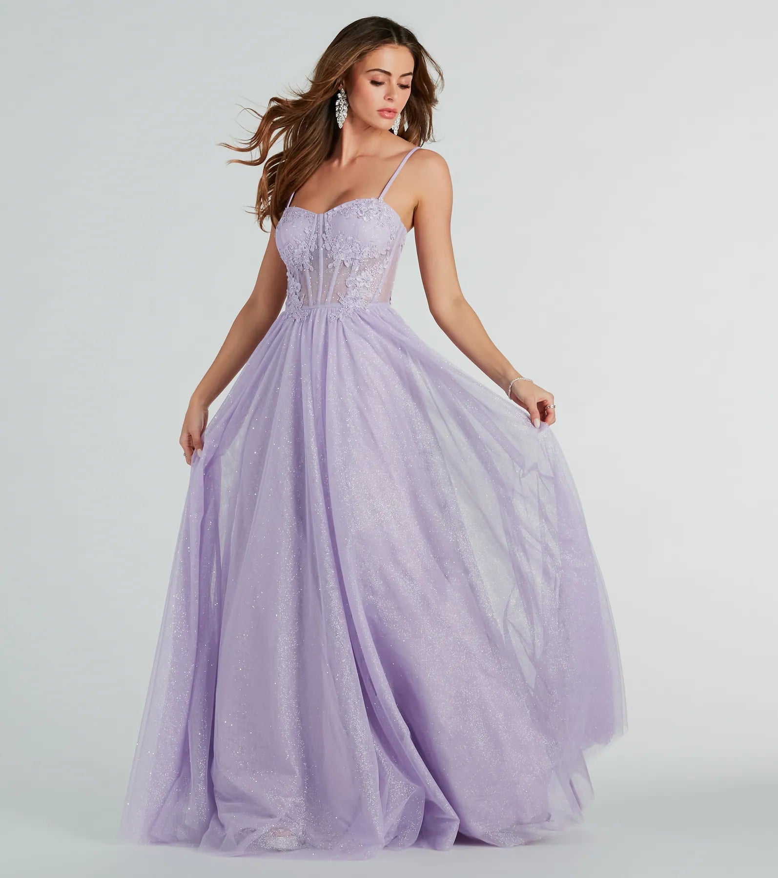 Tia Sweetheart Lace Applique A-Line Ball Gown - Image 5