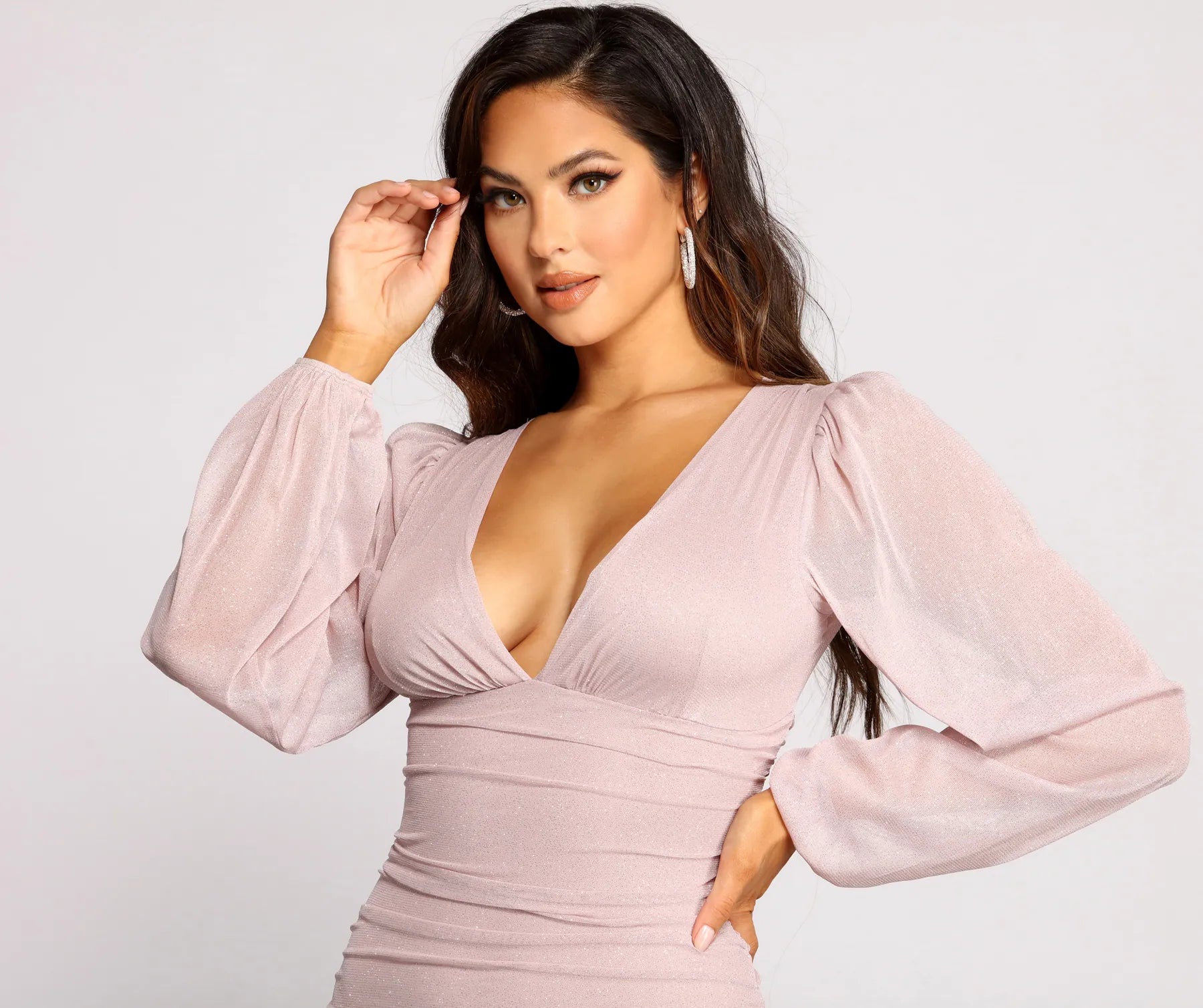 All About The Glitz Mesh Mini Dress - Image 8