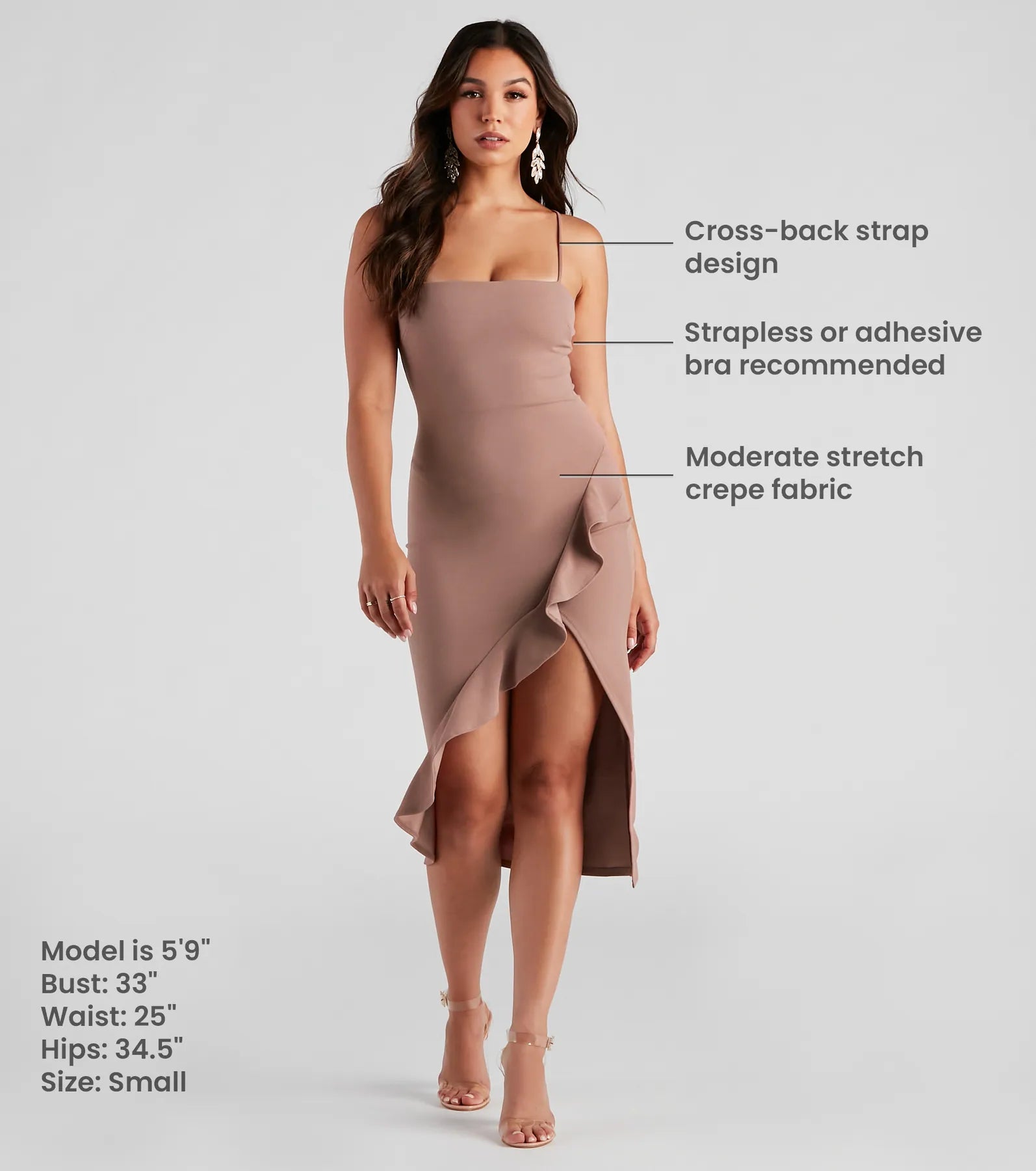 Add Some Flair Ruffle Detail Midi Dress - Image 35