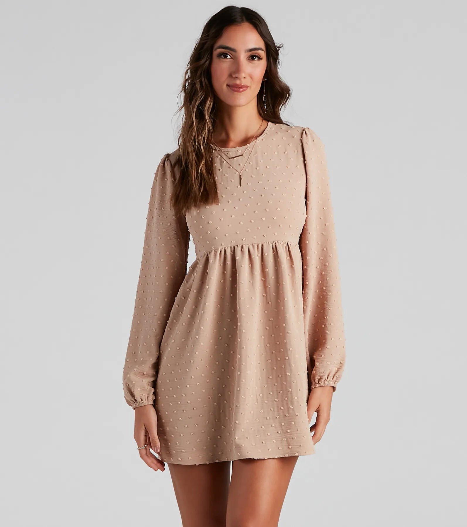 Whimsy Charm Swiss Dot Skater Dress - Image 5