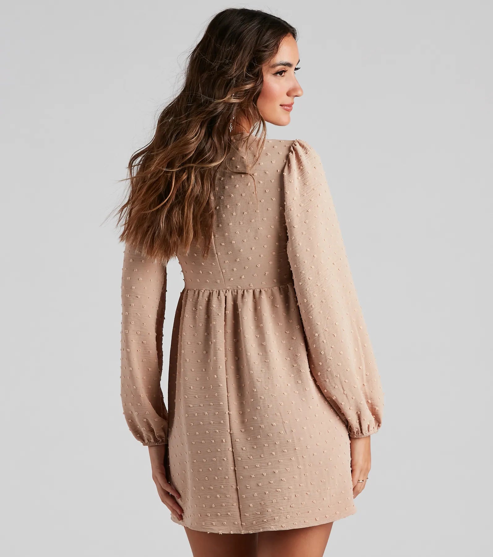 Whimsy Charm Swiss Dot Skater Dress - Image 6