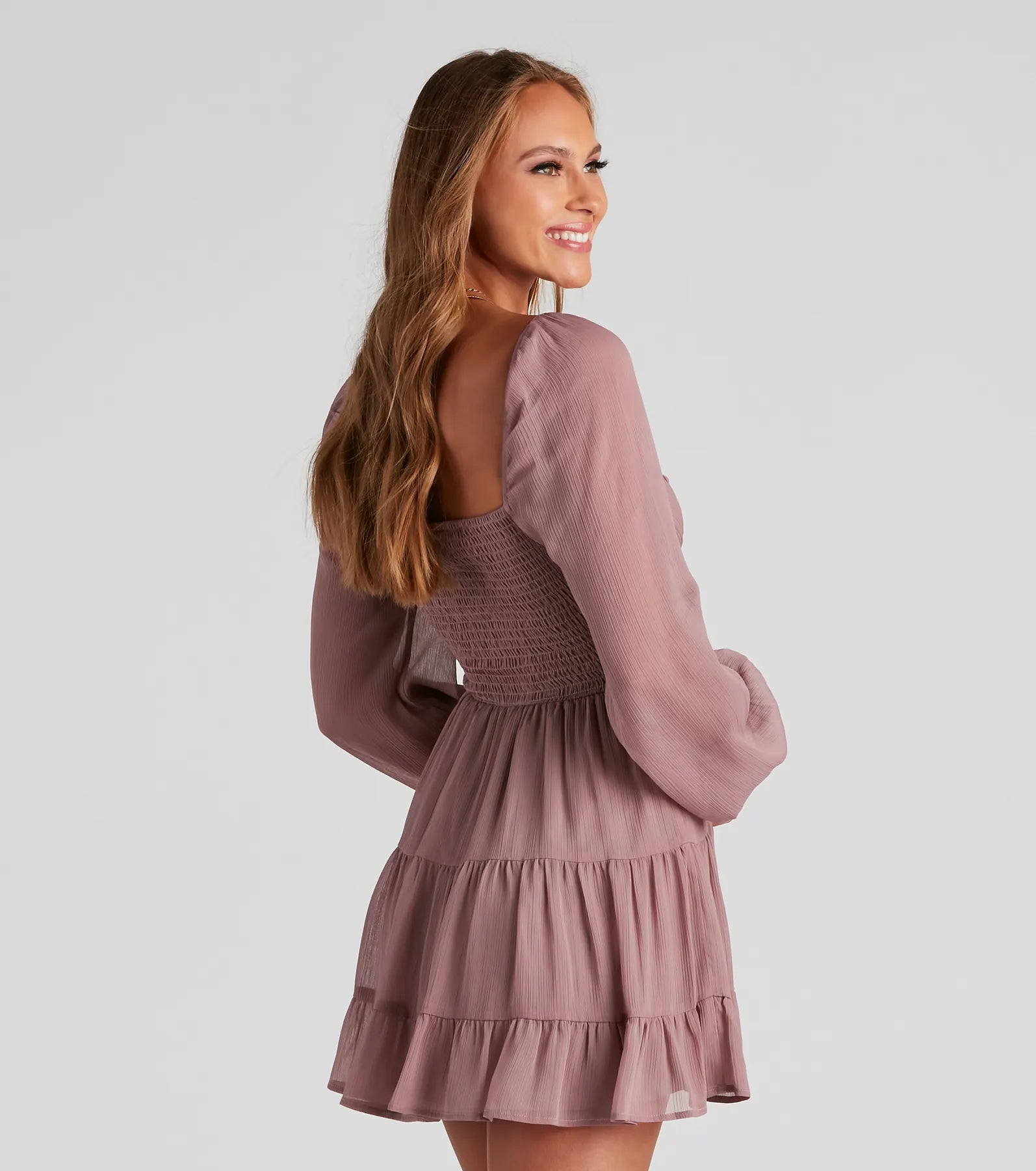Effortless Muse Chiffon Skater Dress - Image 2