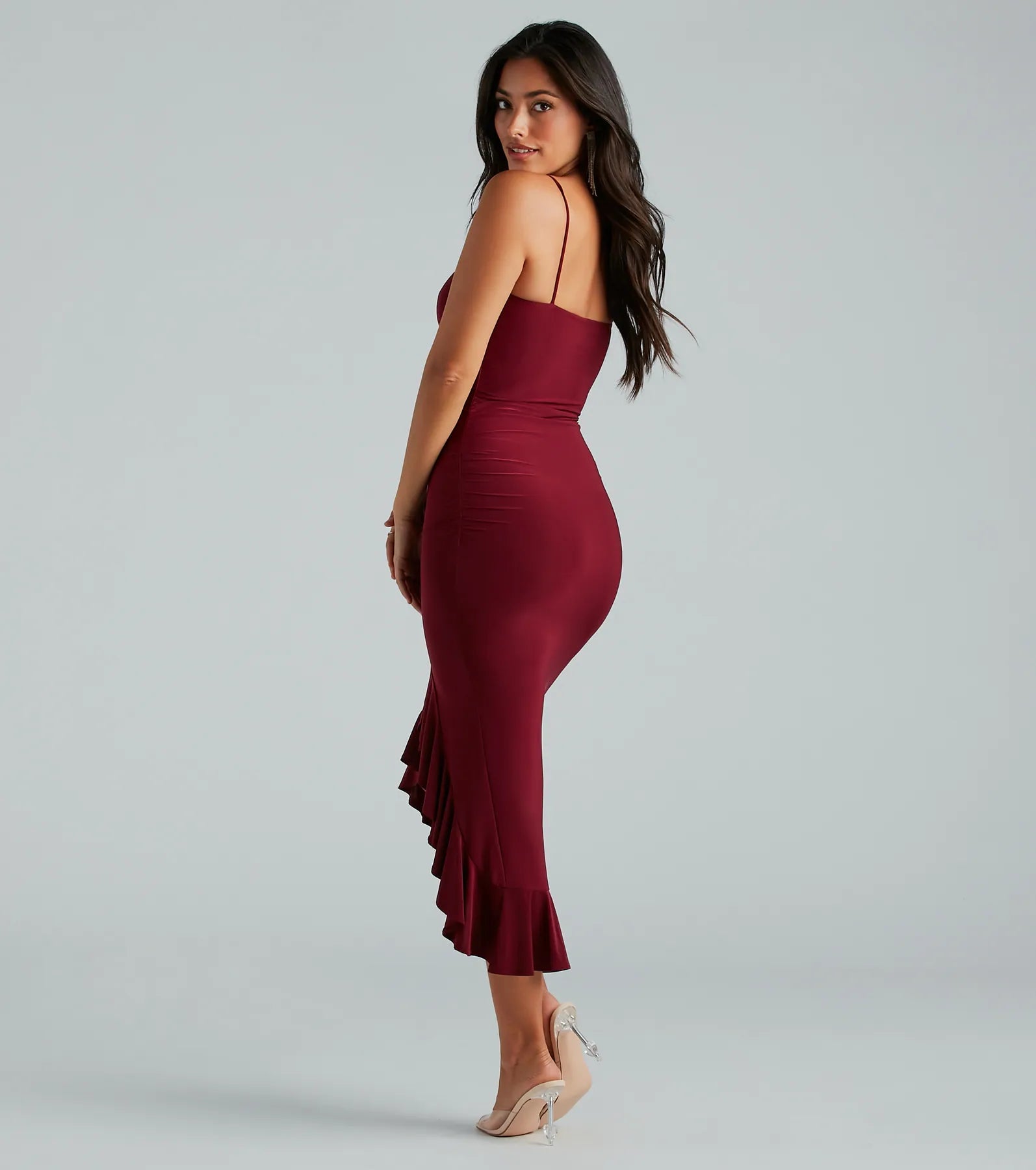 Timeless Crush Sleeveless Ruffle Midi Dress - Image 2