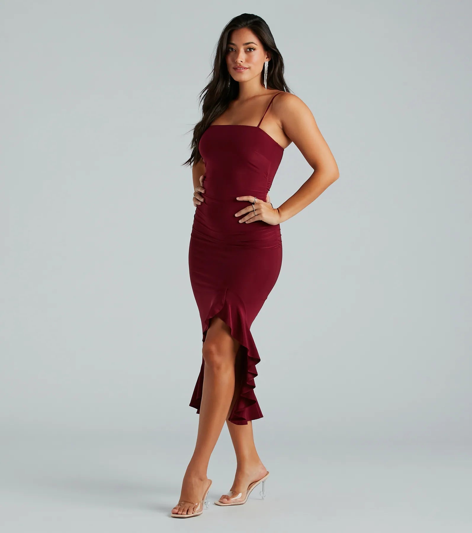 Timeless Crush Sleeveless Ruffle Midi Dress - Image 3