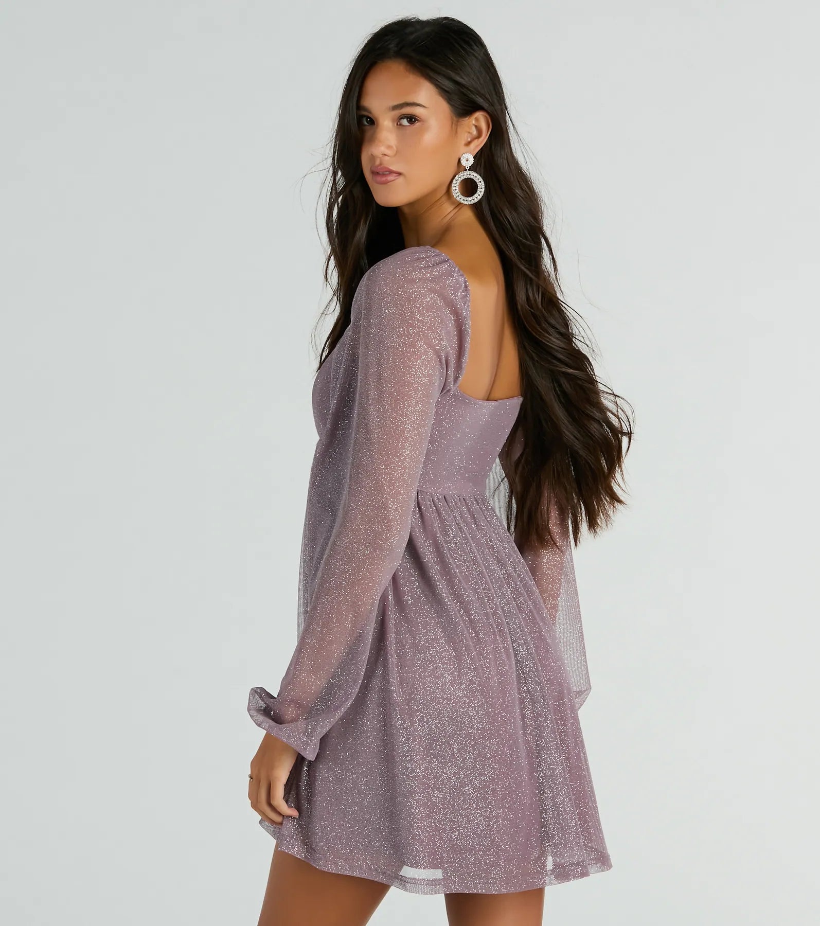 Countless Shine Glitter Skater Dress - Image 6