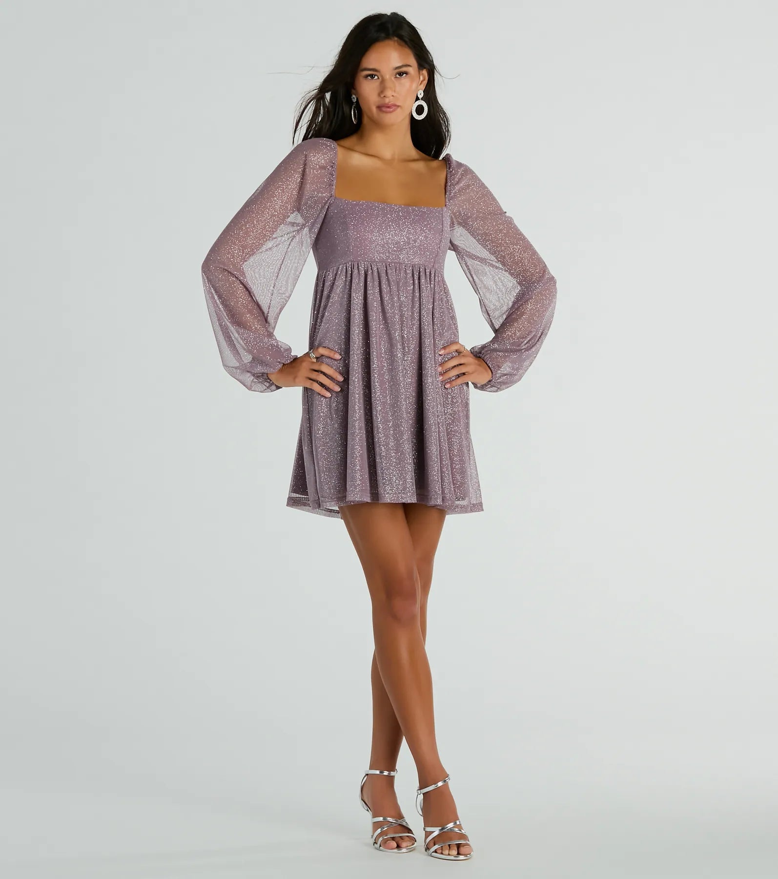 Countless Shine Glitter Skater Dress - Image 8