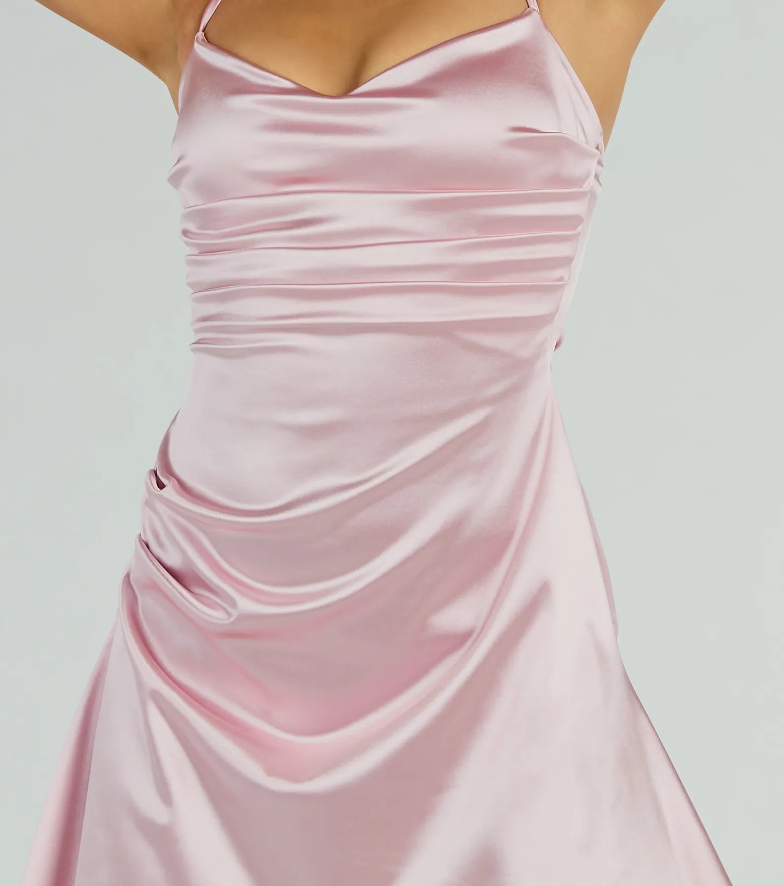 Show Off That Flair Satin A-Line Mini Dress - Image 8