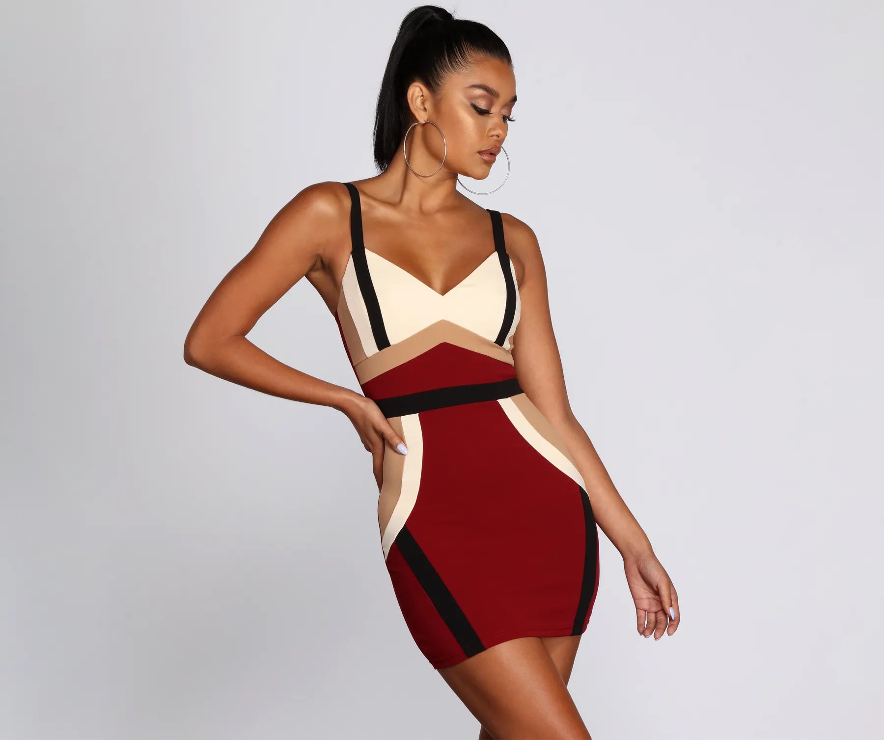 Modernist Mini Crepe Tank Dress - Image 13