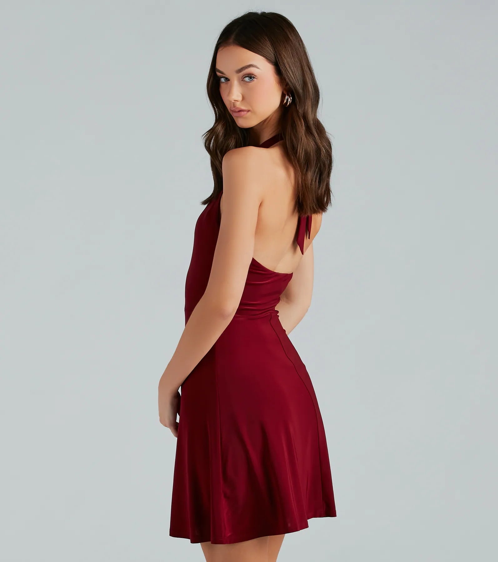 Classic Allure Sleeveless A-Line Short Dress - Image 2