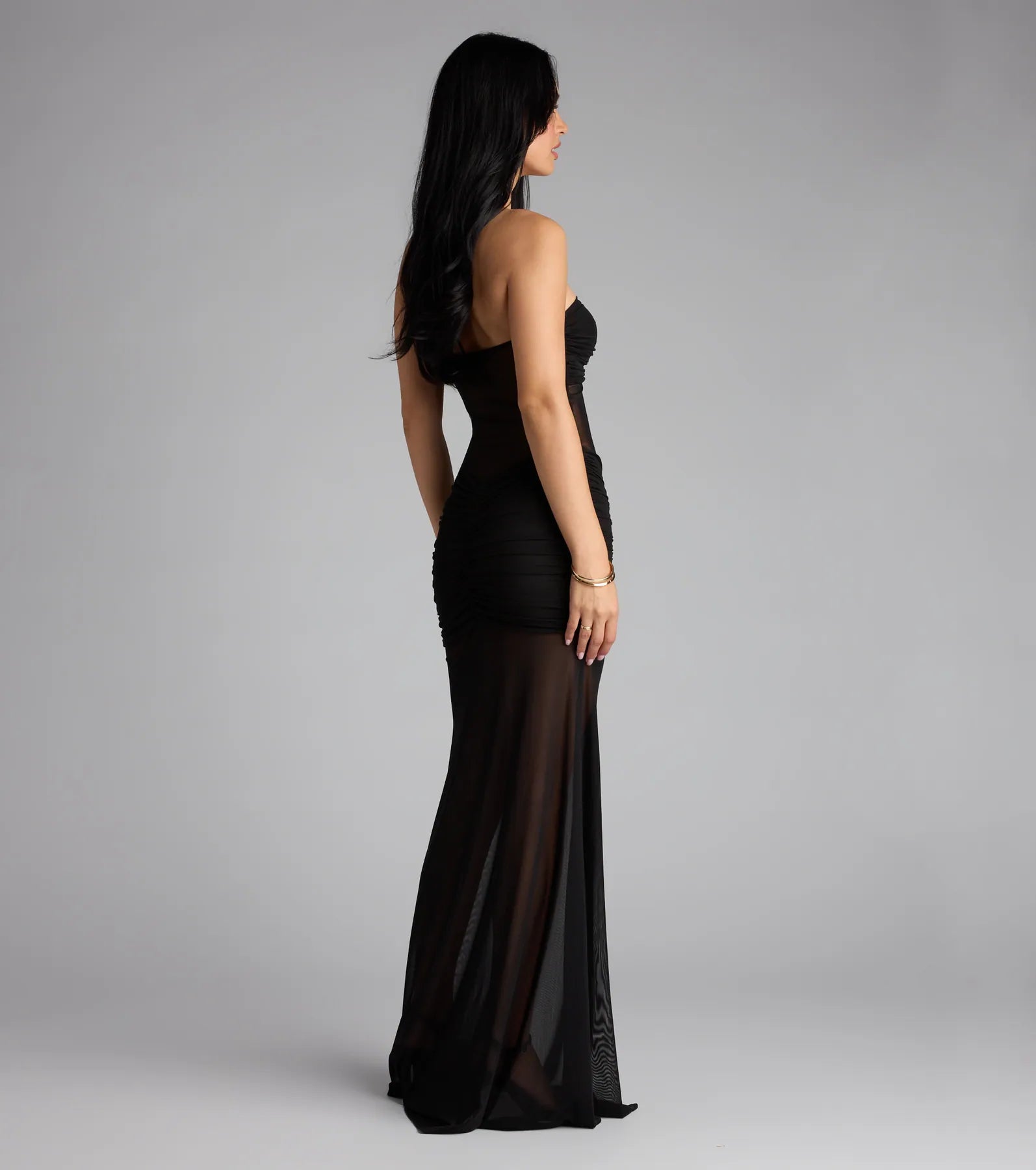 Lasting Impression Sheer Mesh Maxi Dress - Image 2