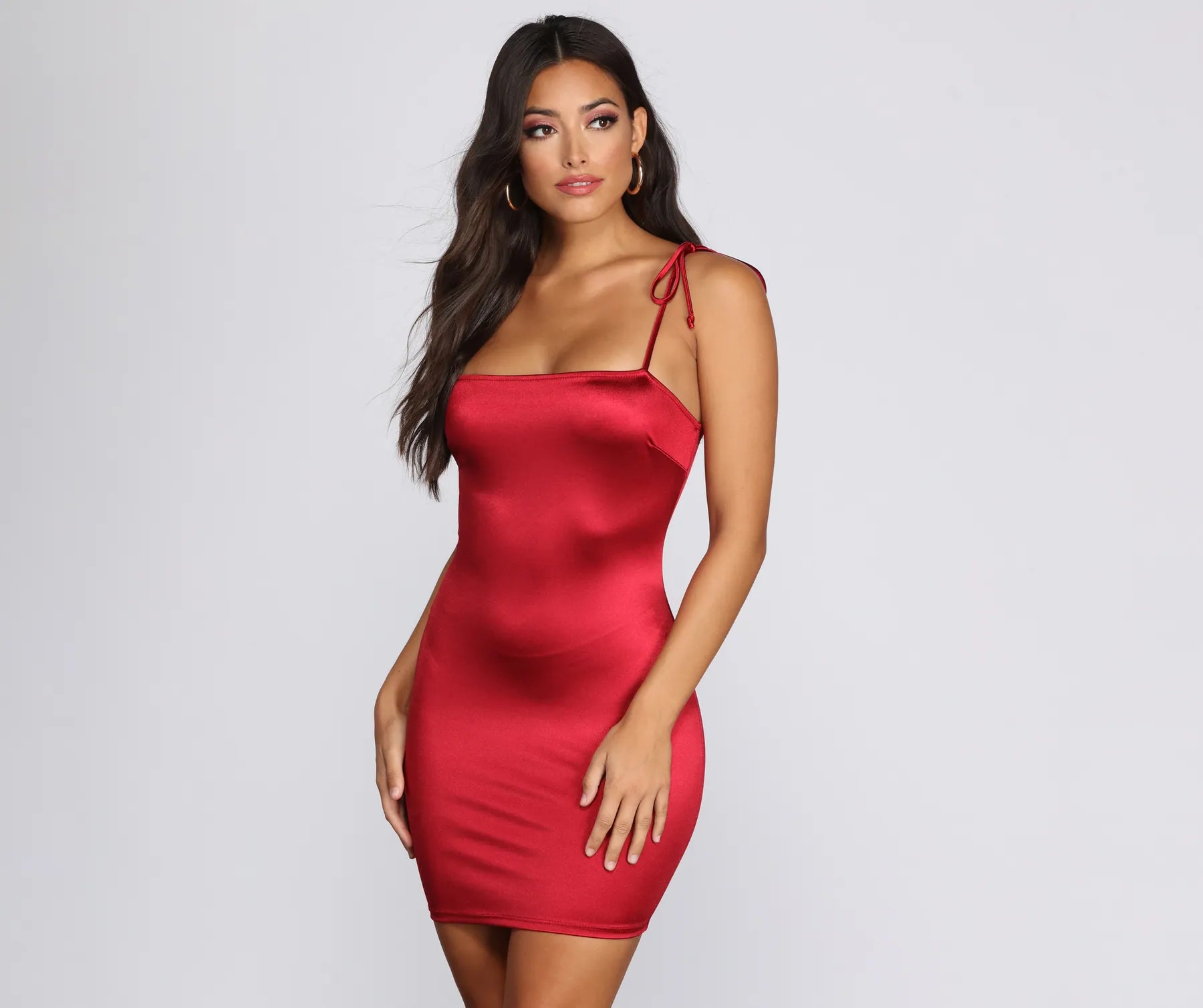 Stunner In Satin Mini Dress - Image 5