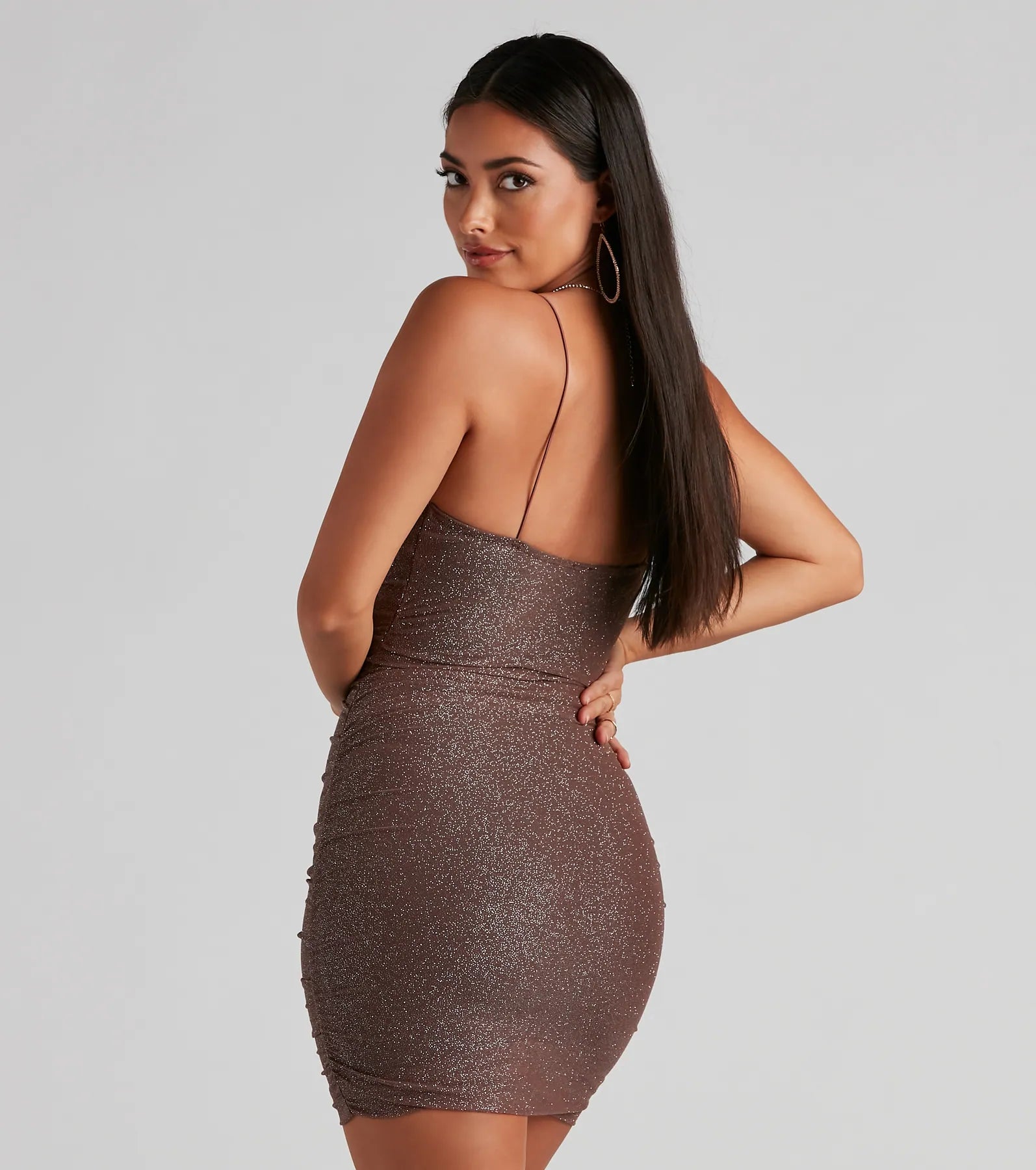 Gorgeous Glam Glitter Mesh Mini Dress - Image 6