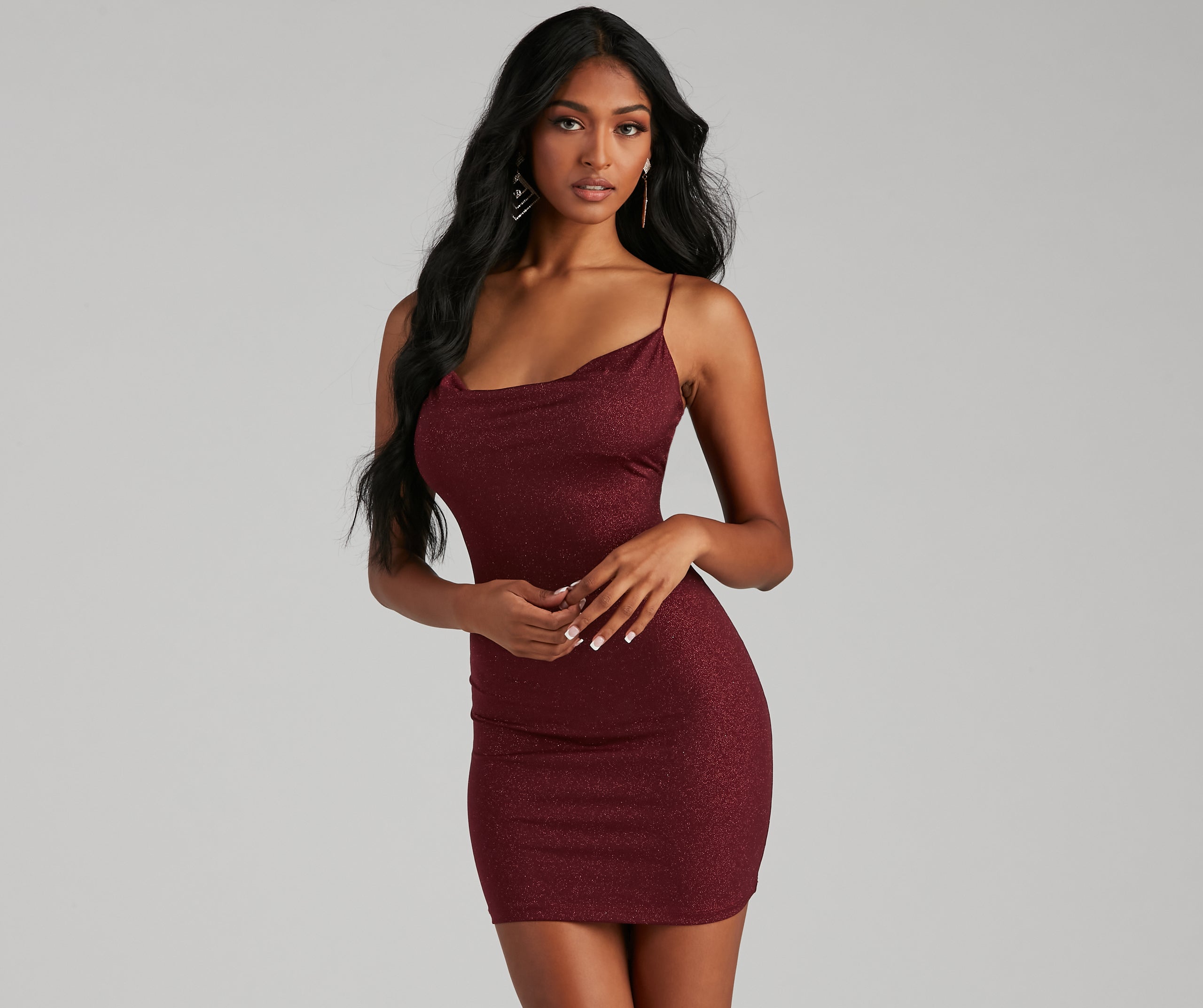 Glam It Up Glitter Mini Dress - Image 9