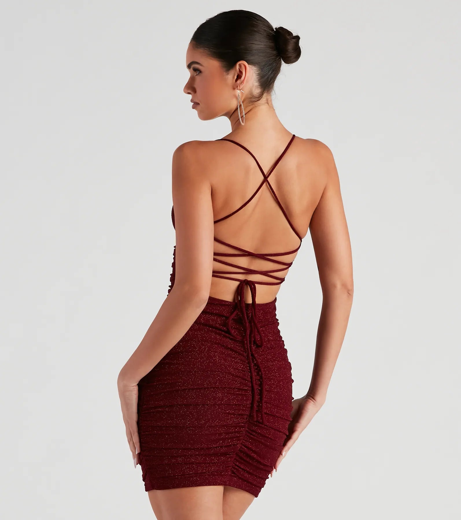 Gorgeous Glow Glitter Mini Dress - Image 4