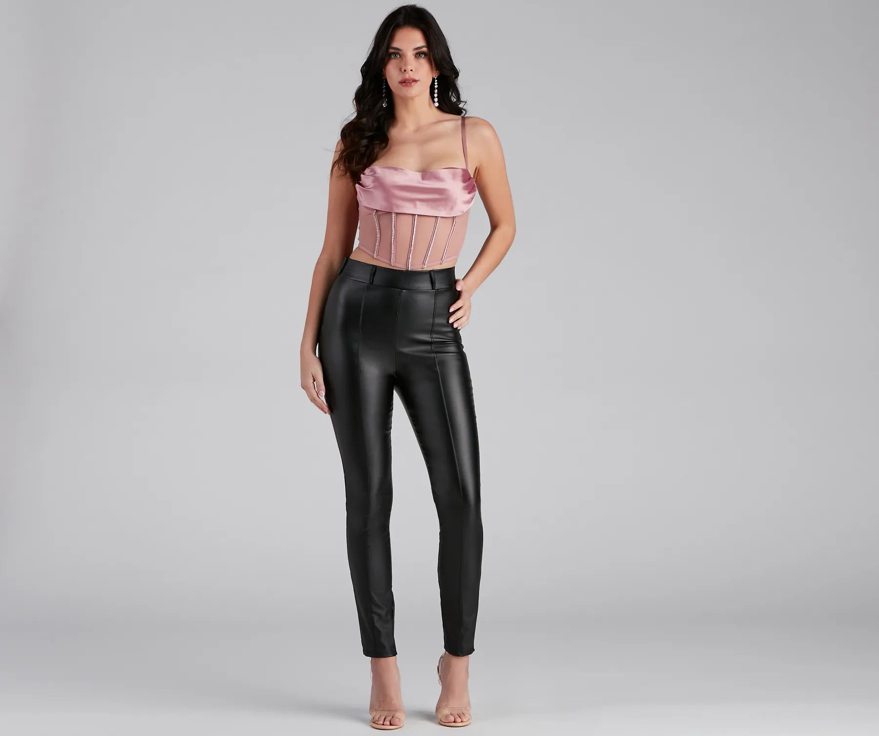 Major Glam Moves Rhinestone Bustier - Image 12
