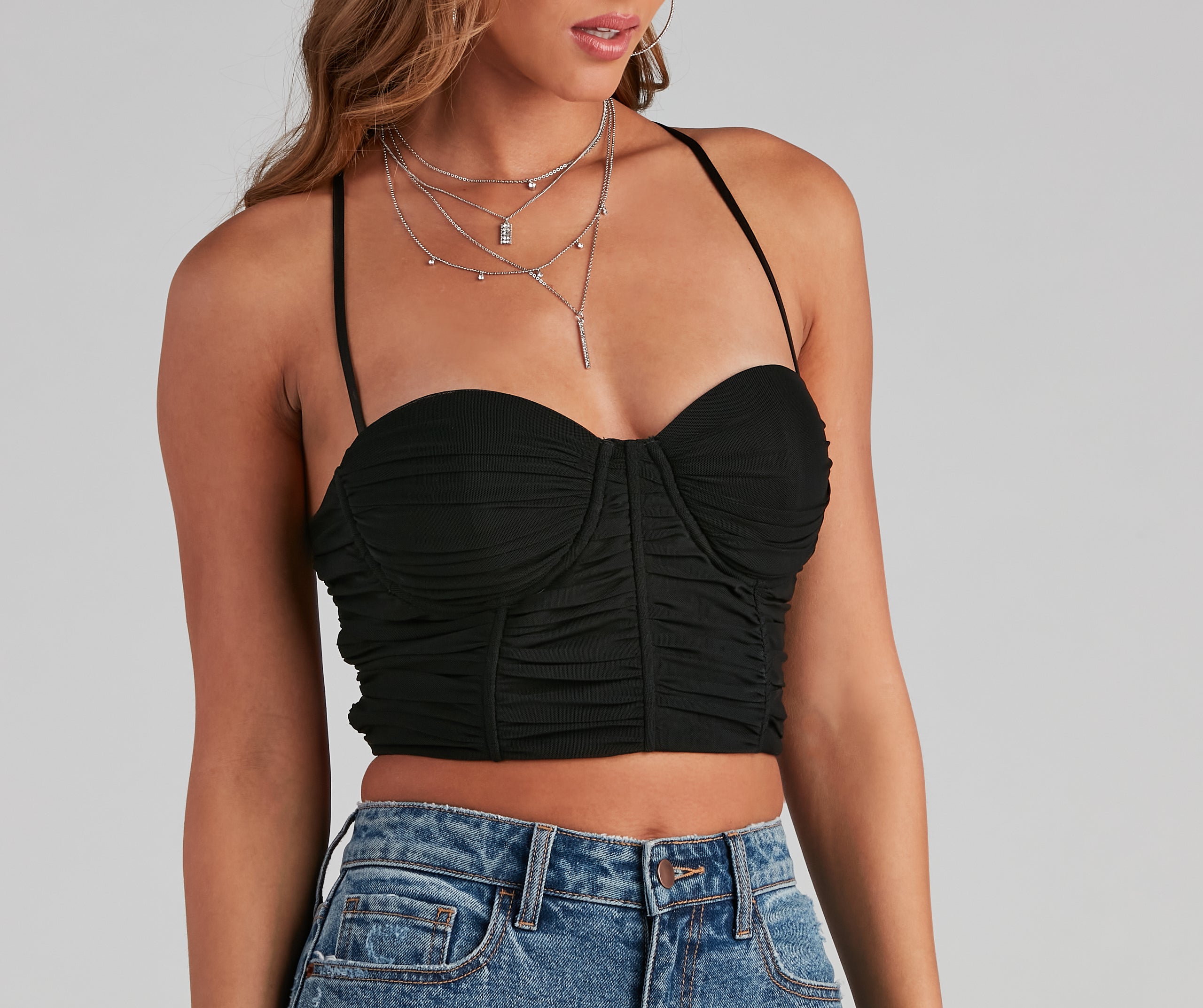 Stunning Style Moment Mesh Bustier - Image 4