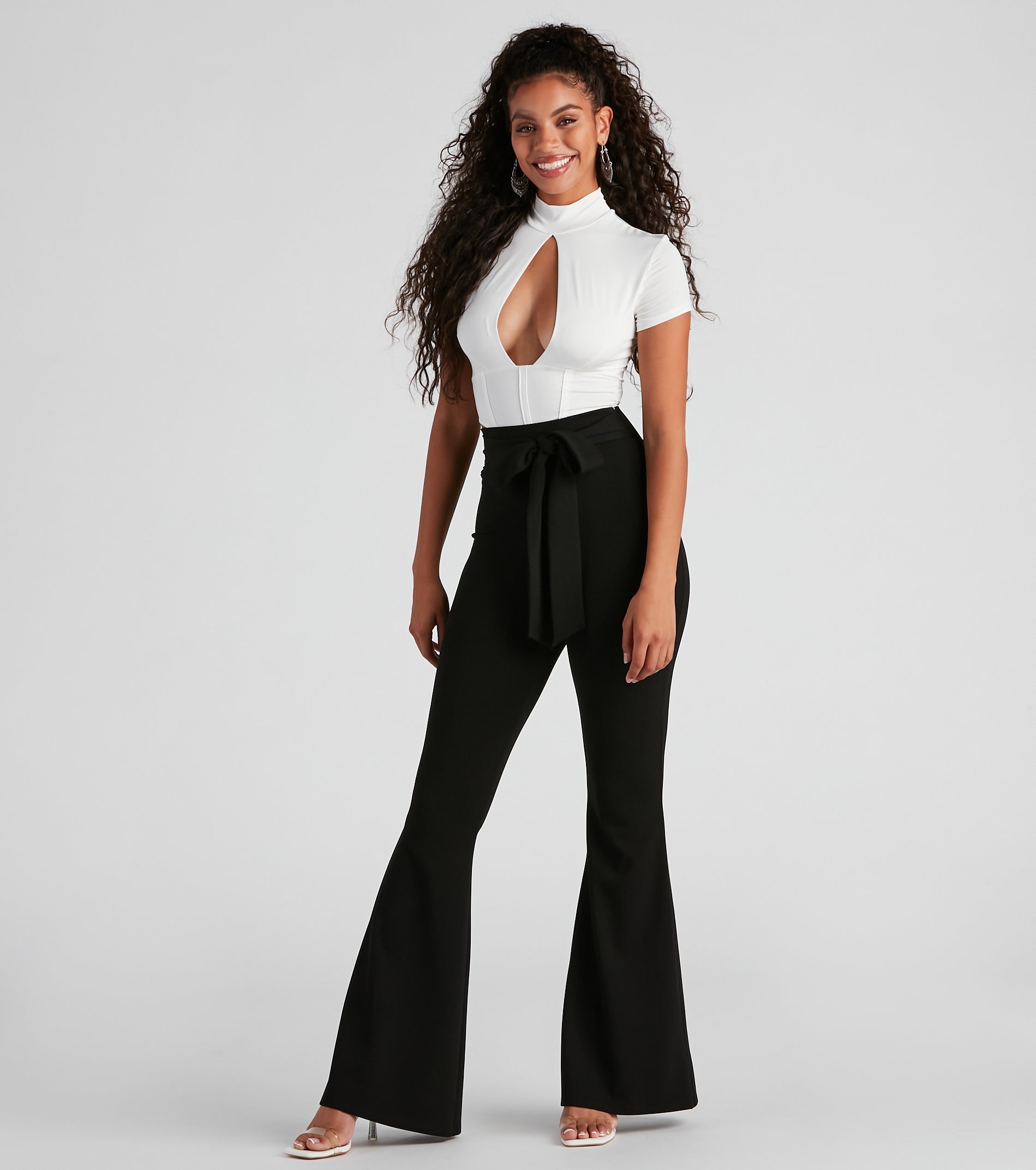 Small Rewards Mock Neck Corset Top - Image 7