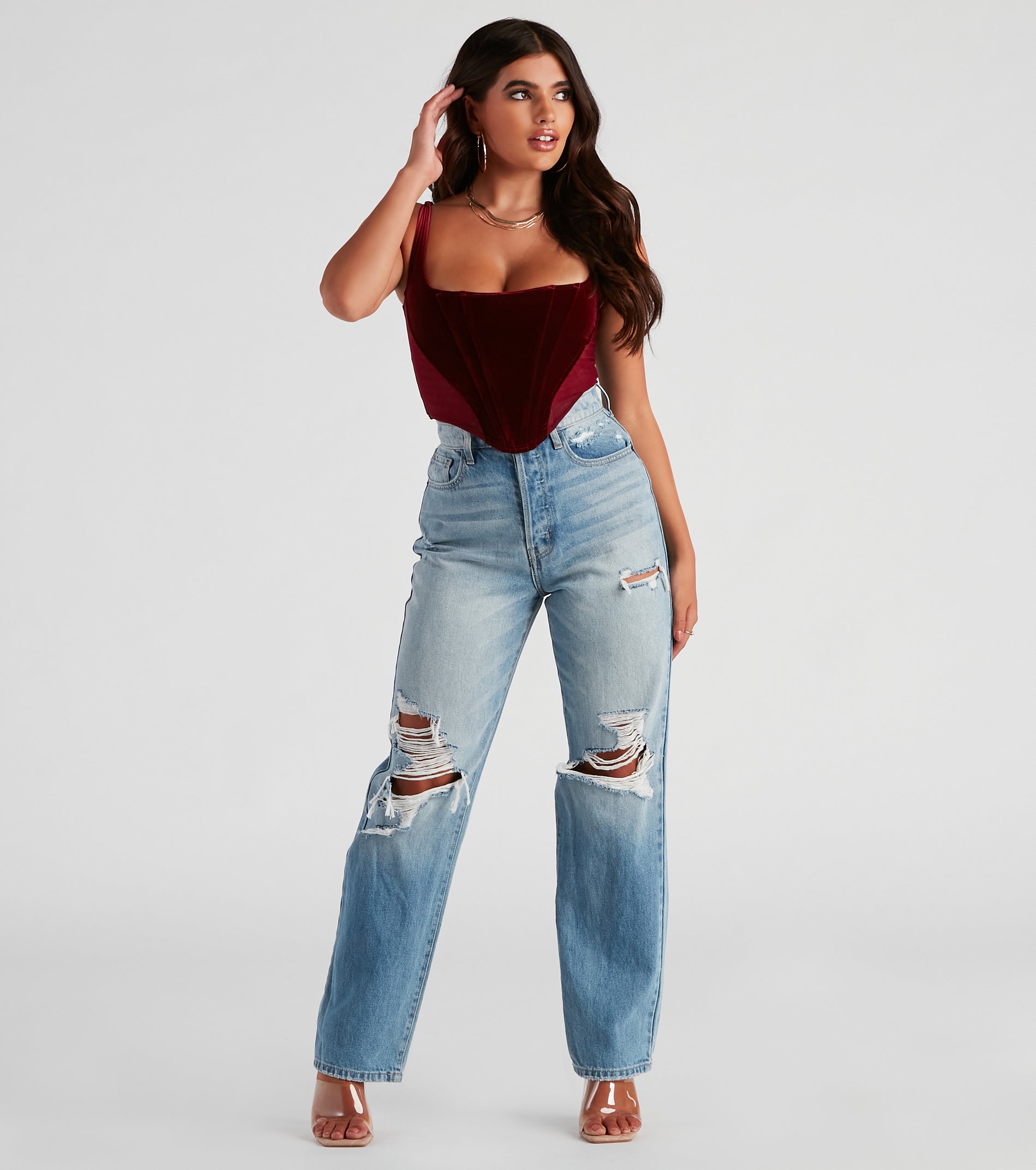 Velvet Vixen Cropped Bustier - Image 3