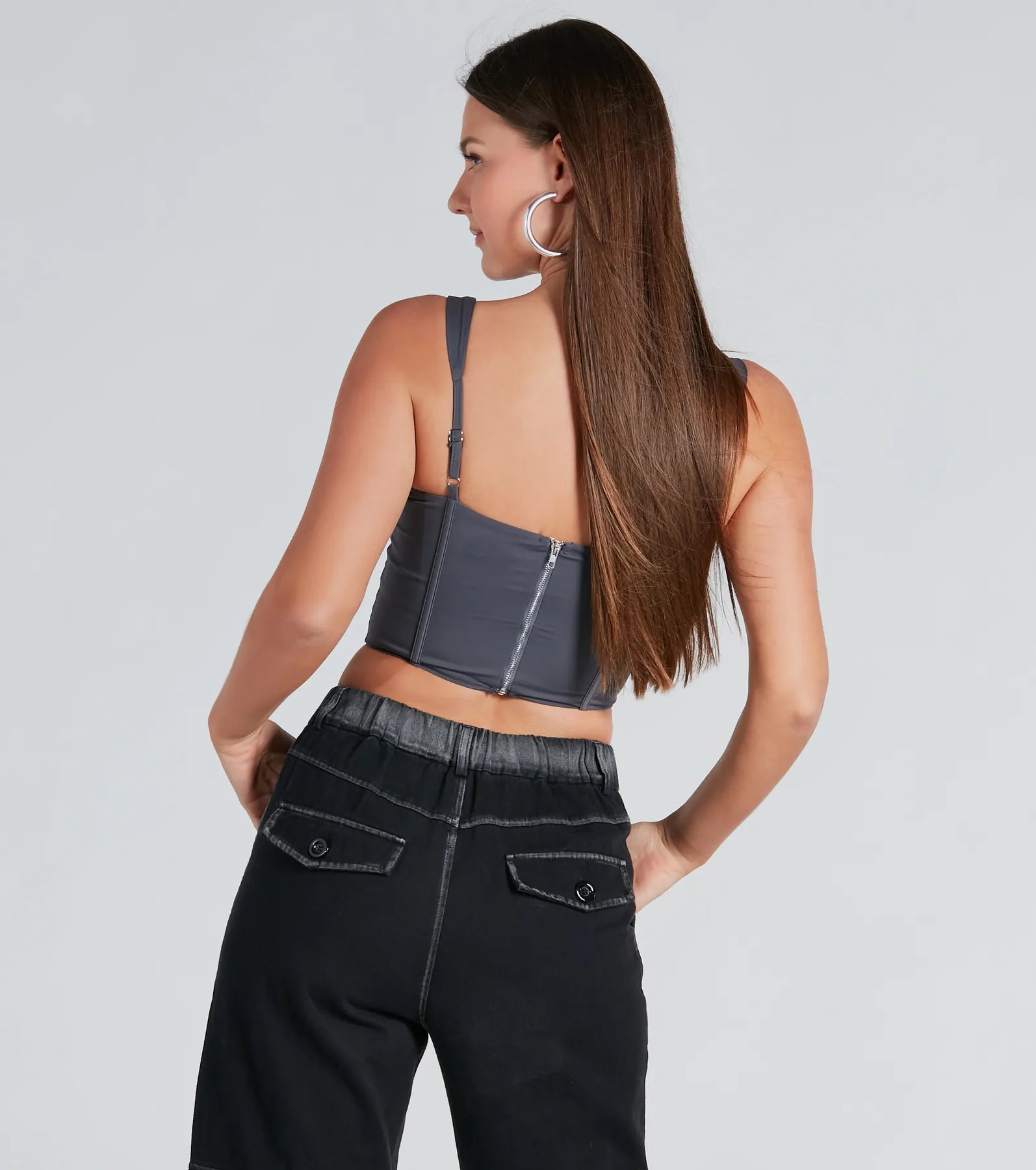 Sweet And Sultry Cropped Bustier Top - Image 6