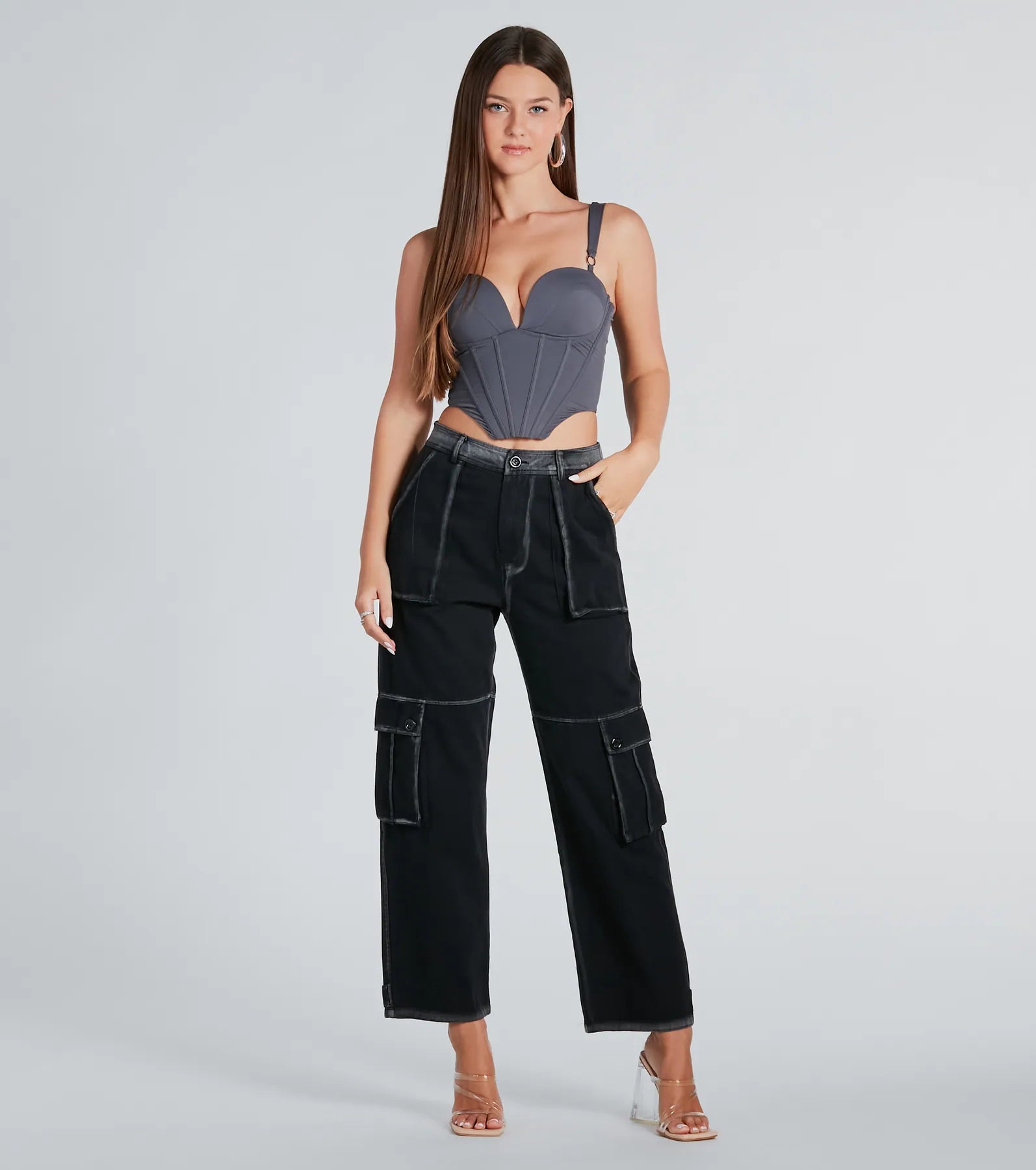 Sweet And Sultry Cropped Bustier Top - Image 8