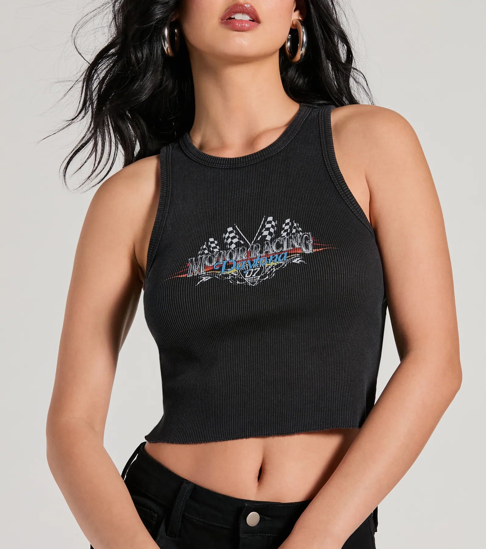 On Your Mark Daytona Motor Racing Graphic Tank Top - Image 4