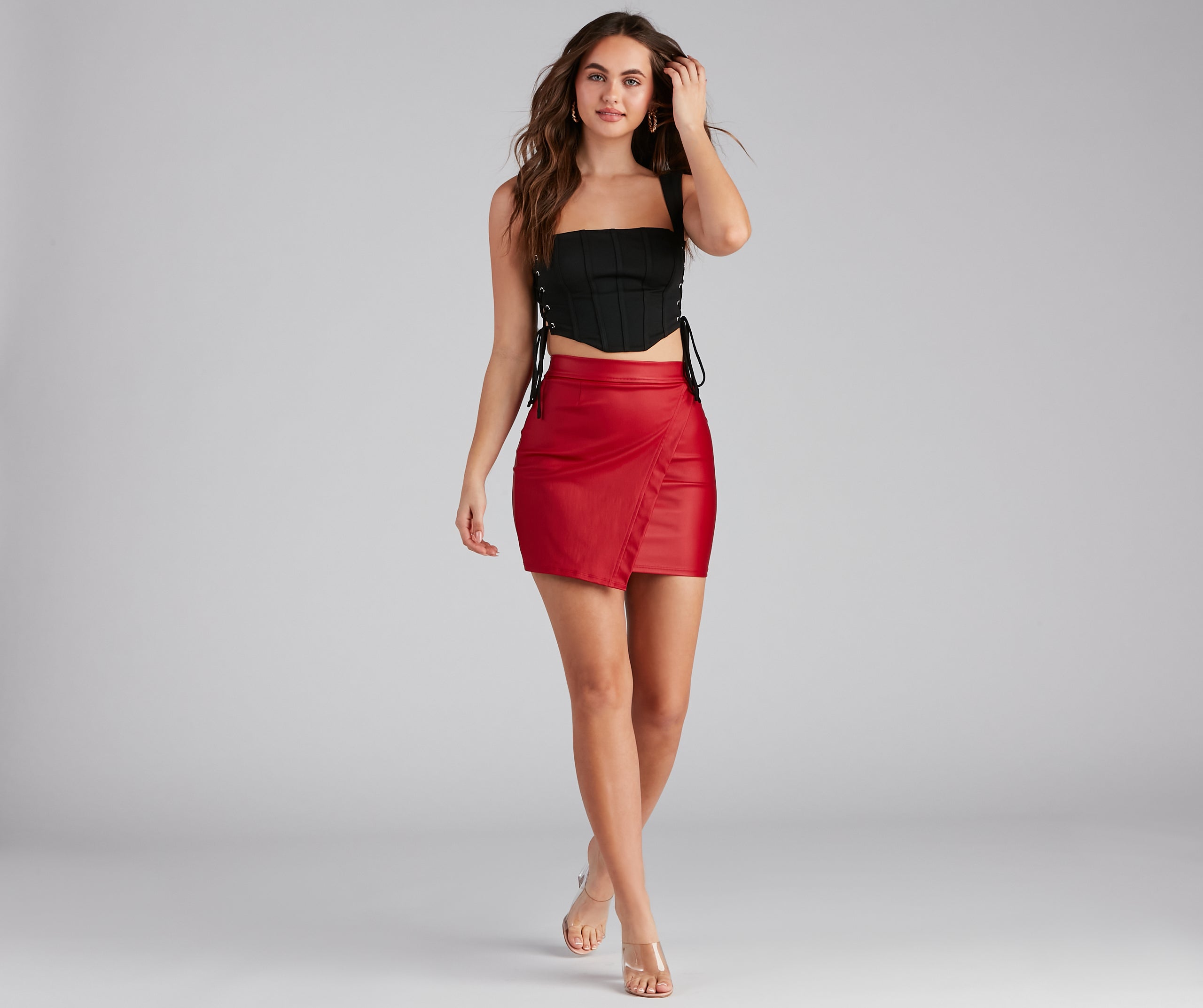 Another Drink Lace-Up Ponte Bustier - Image 4