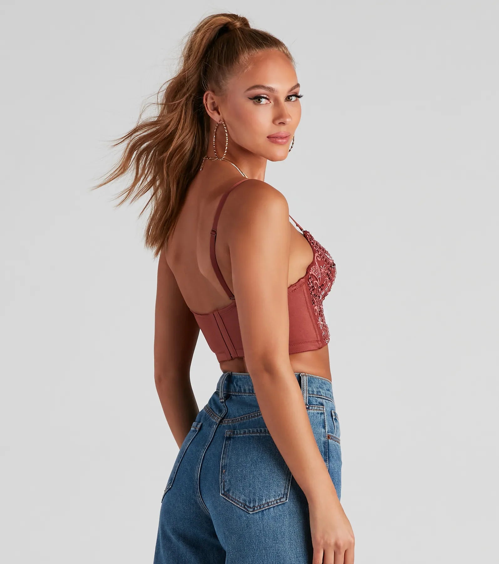 Catch A Glance Beaded Bustier - Image 2