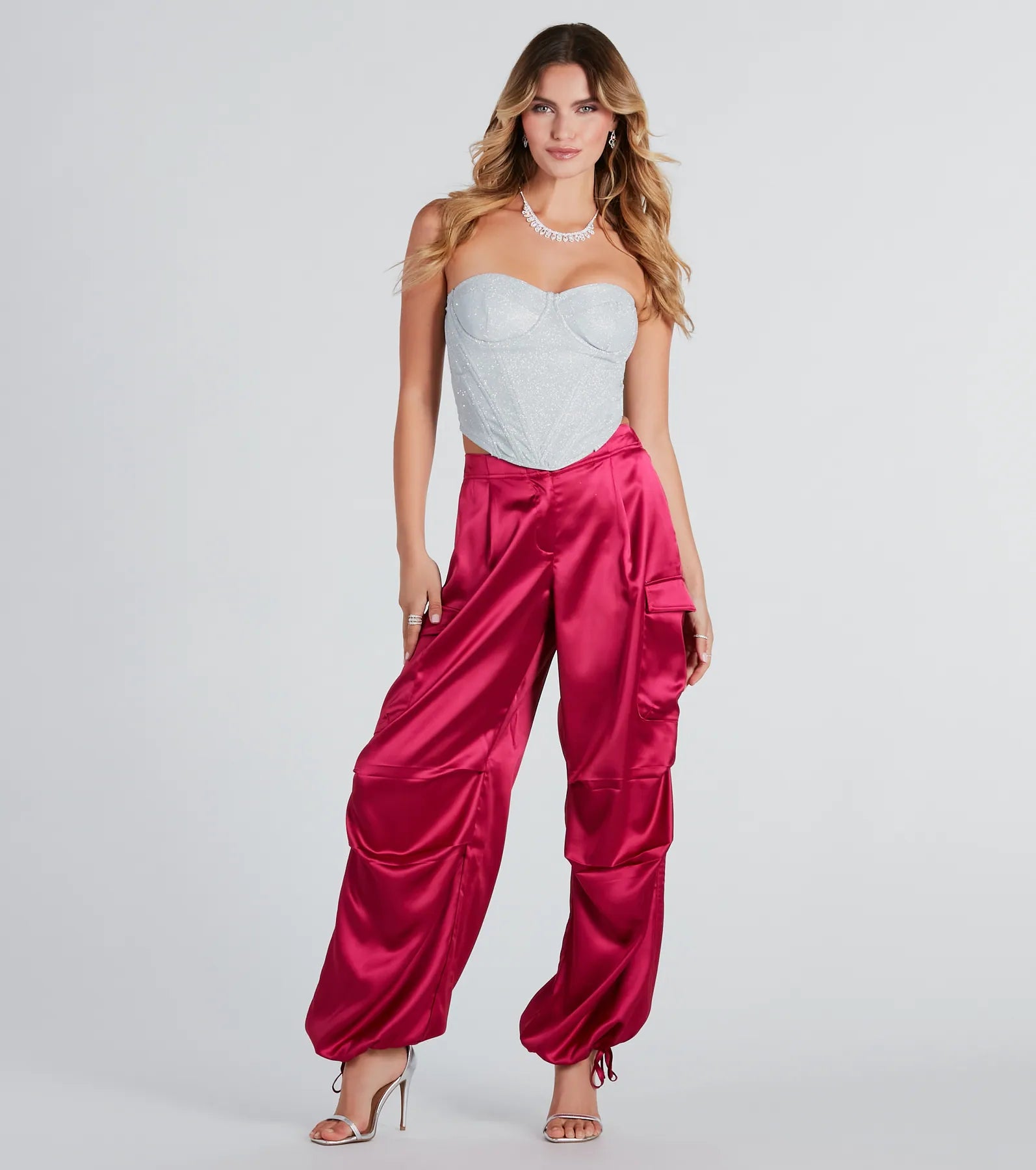 Suave Sparkle Strapless Glitter Bustier - Image 7