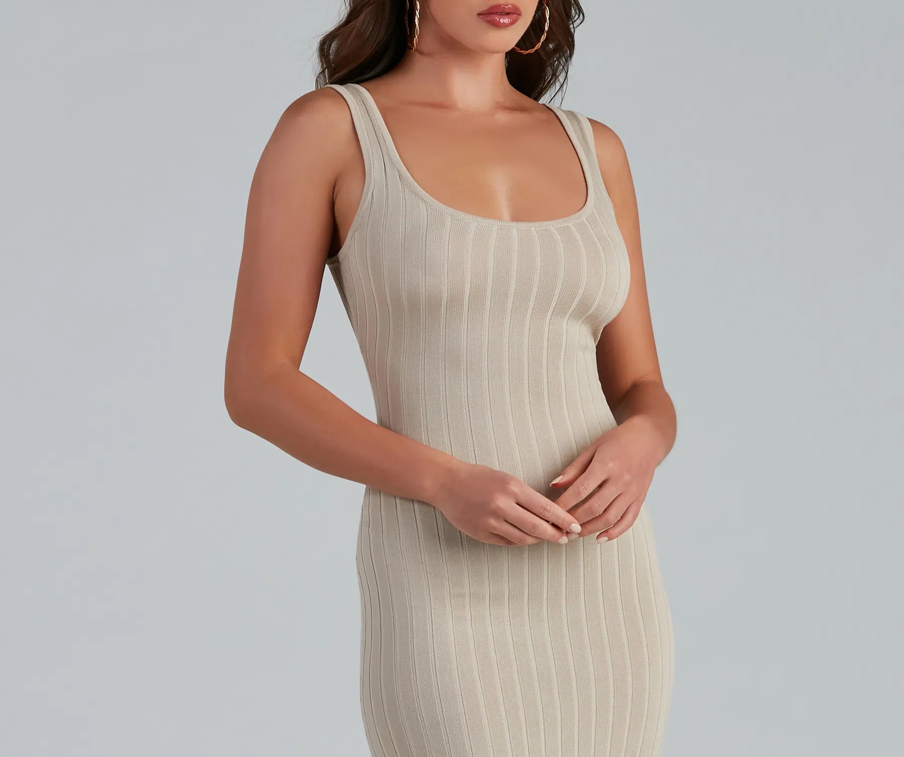 Allure Them All Scoop Neck Tank Midi Dress - Image 24