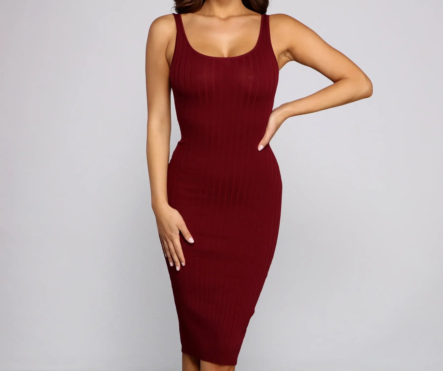 Allure Them All Scoop Neck Tank Midi Dress - Image 19